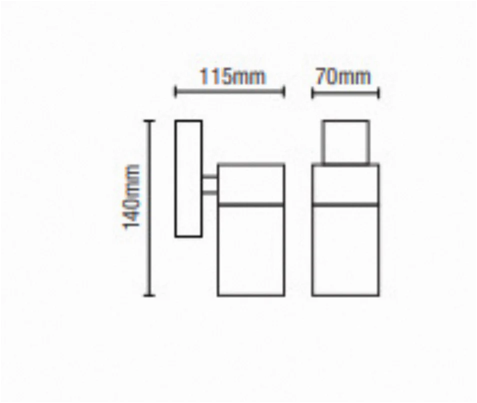Muto Outdoor Fixed Down Wall Light- Black/ Anthracite - Image 5