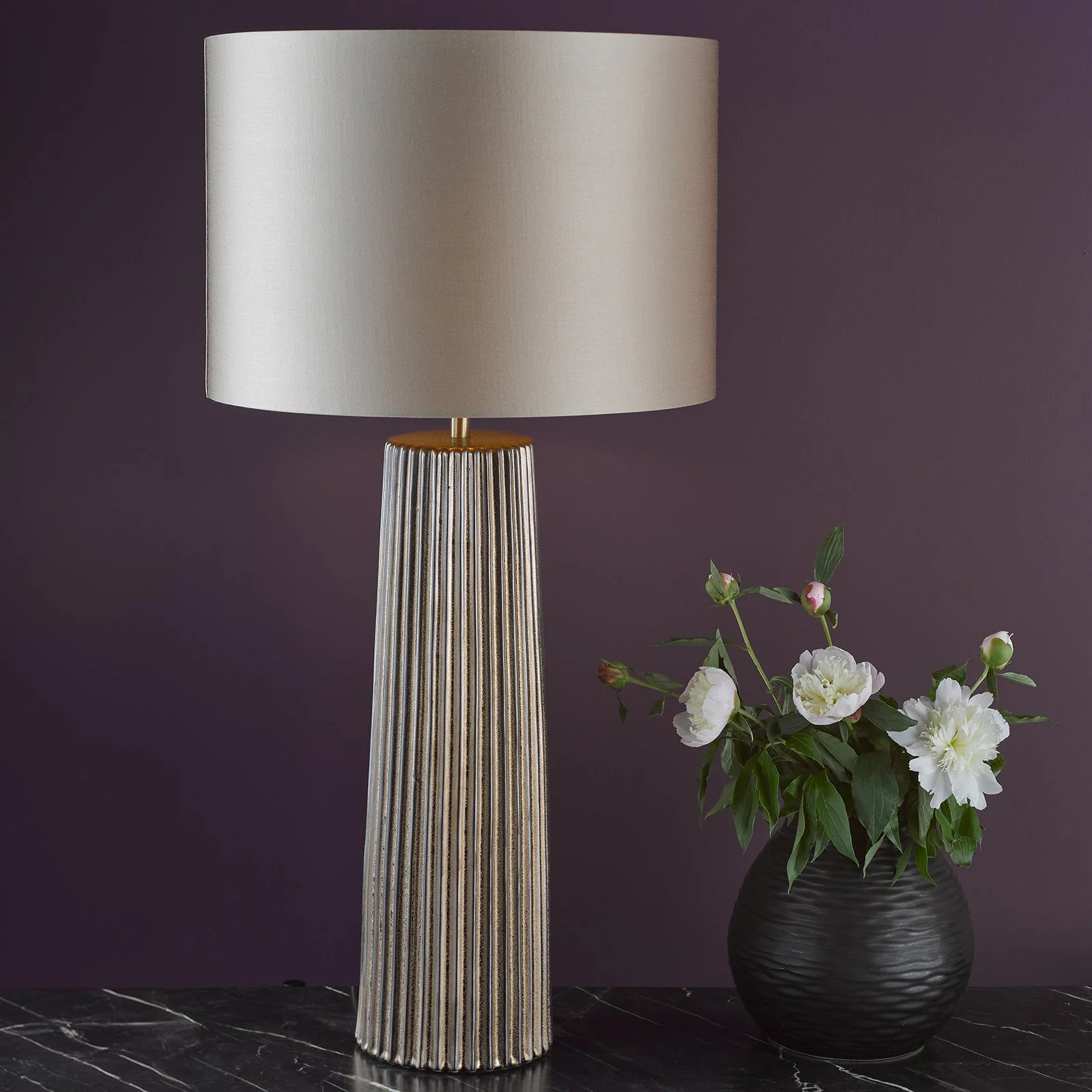 Myla Ceramic Table Lamp Bronze Base Only - Image 3