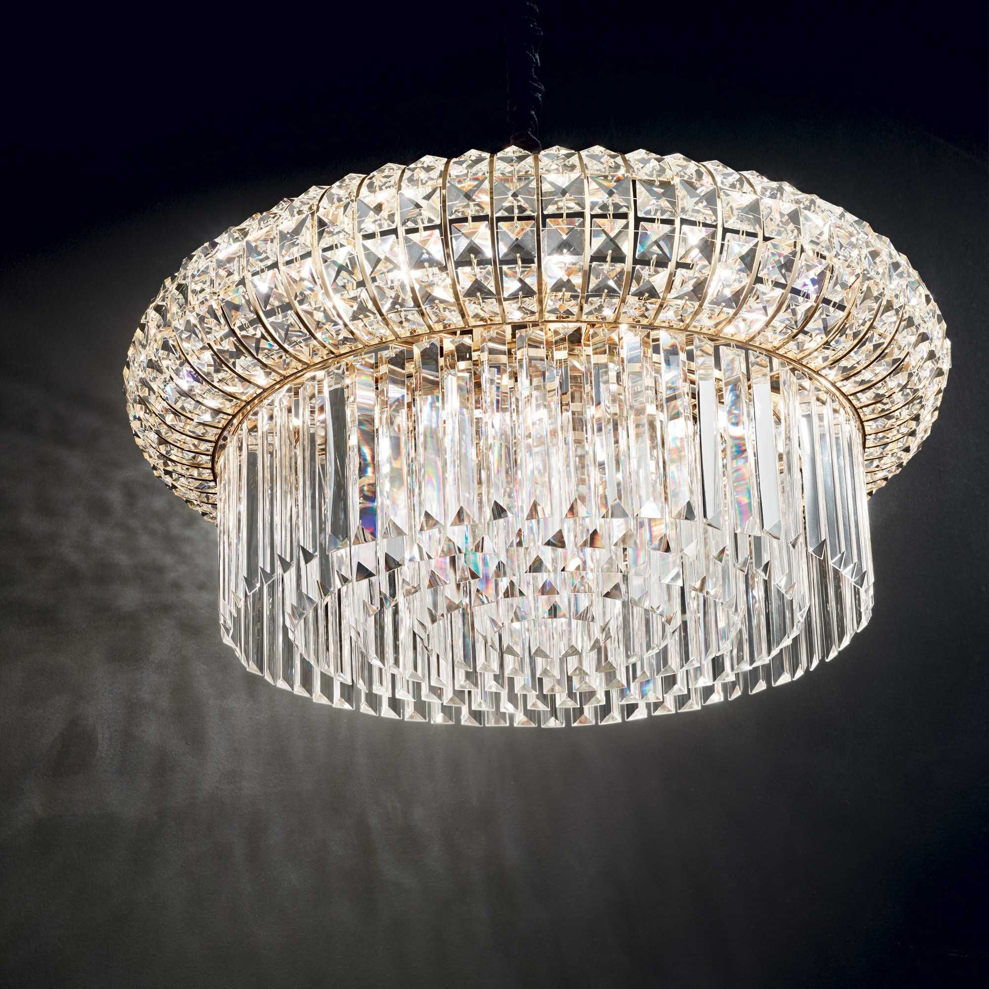 Nabucco 12/16Lt Crystal Centre Light Gold Finish - Image 3