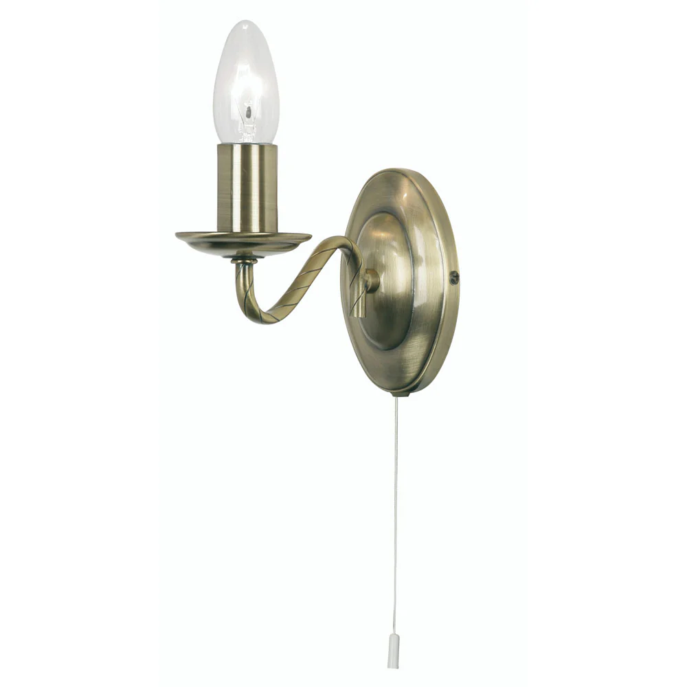 Nador 1/2 Wall Light- Antique Brass/ Gold Finishes - Image 3