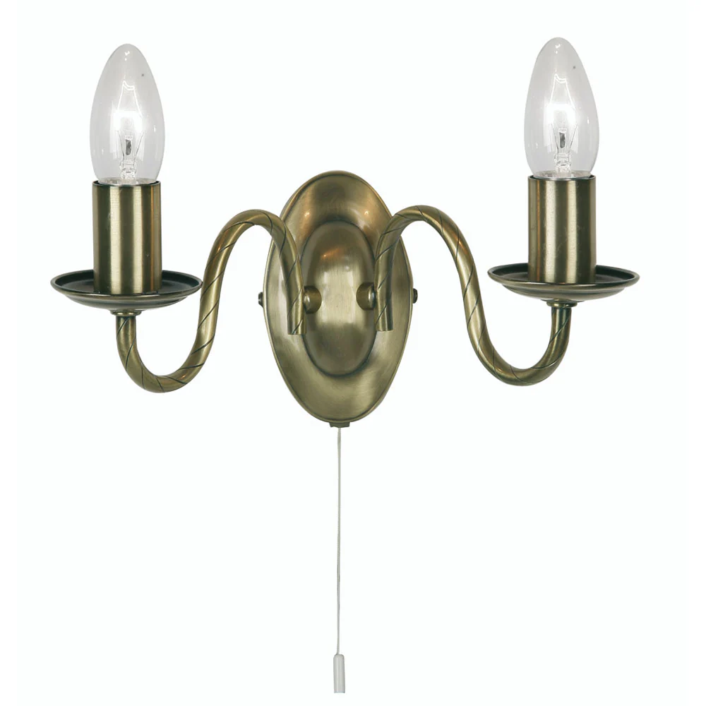 Nador 1/2 Wall Light- Antique Brass/ Gold Finishes - Image 4