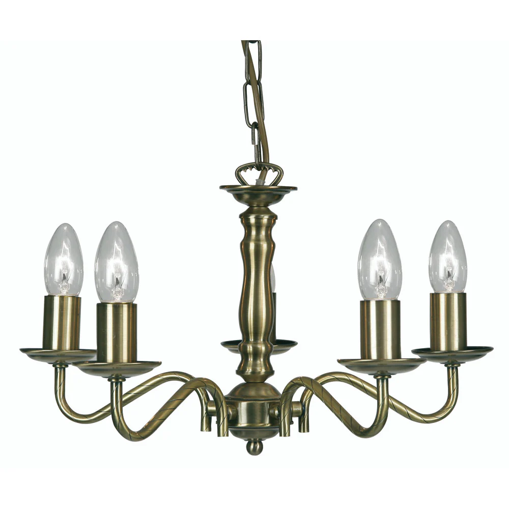 Nador 3/5 Ceiling Light- Antique Brass/ Gold Finishes