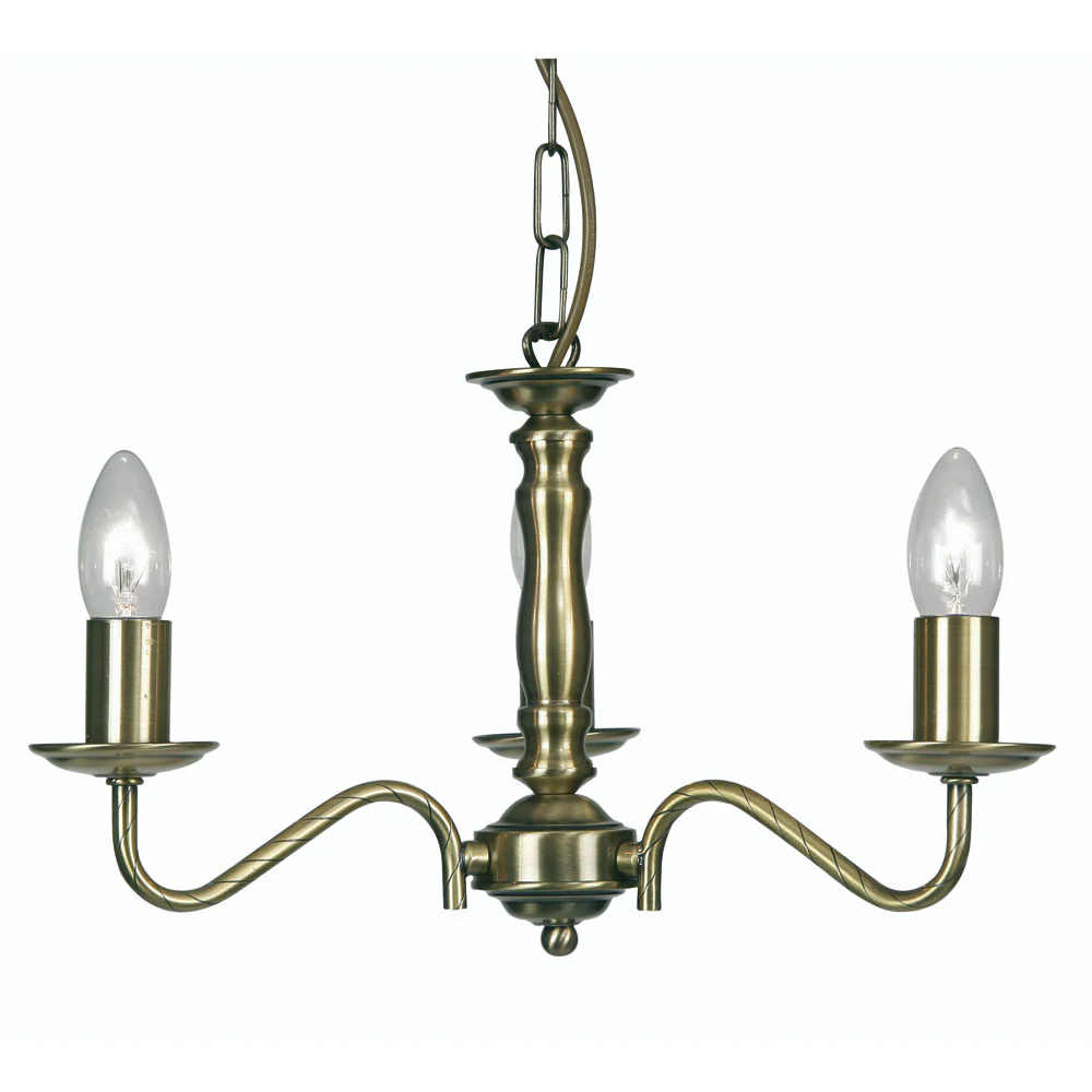 Nador 3/5 Ceiling Light- Antique Brass/ Gold Finishes - Image 2