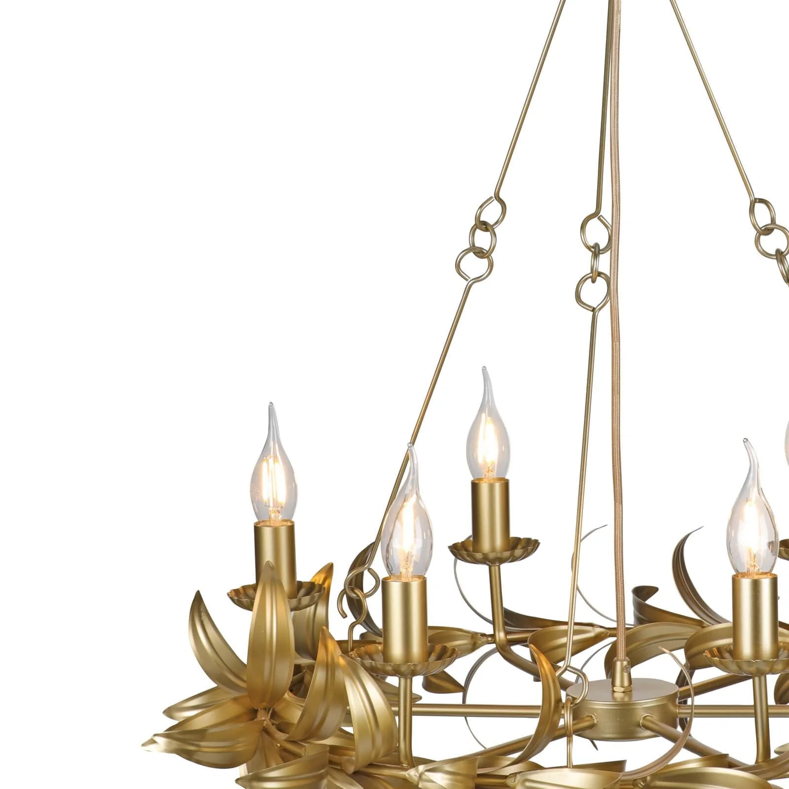 Nadria 6 Light Pendant Satin Gold - Image 2