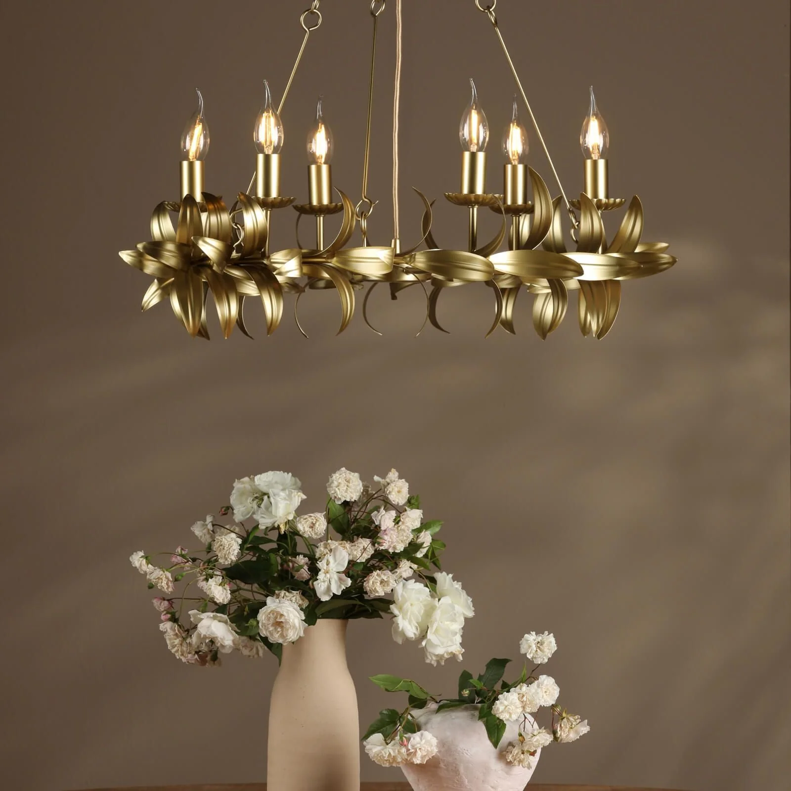 Nadria 6 Light Pendant Satin Gold - Image 3