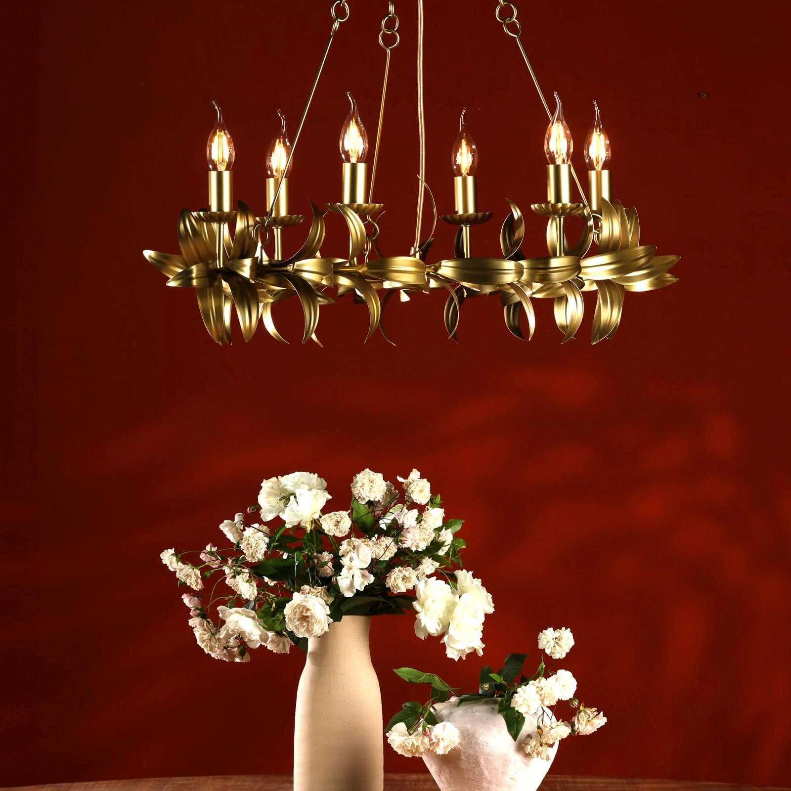Nadria 6 Light Pendant Satin Gold - Image 4