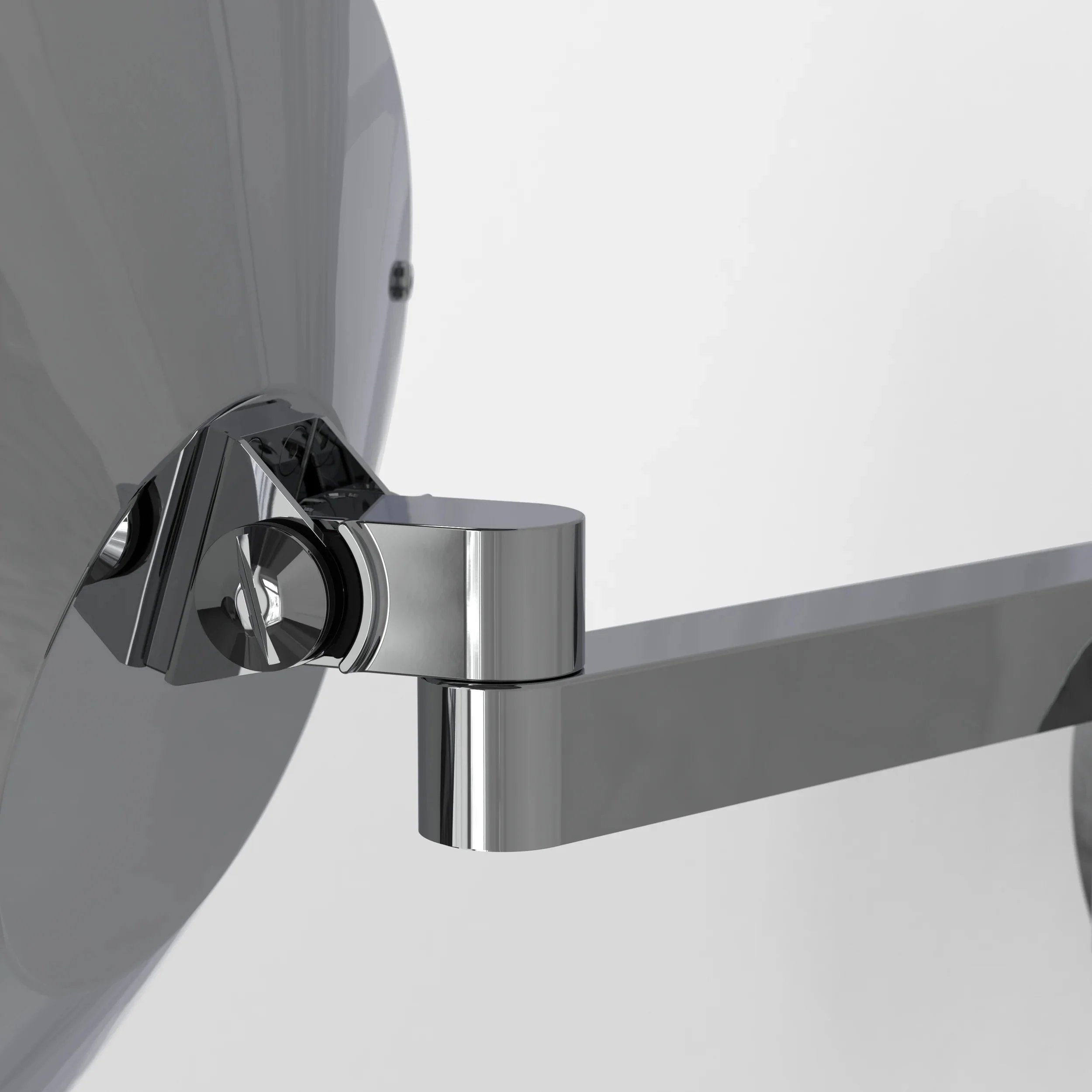 Nagoya Bathroom Mirror- Polished Chrome/ Black - Image 8