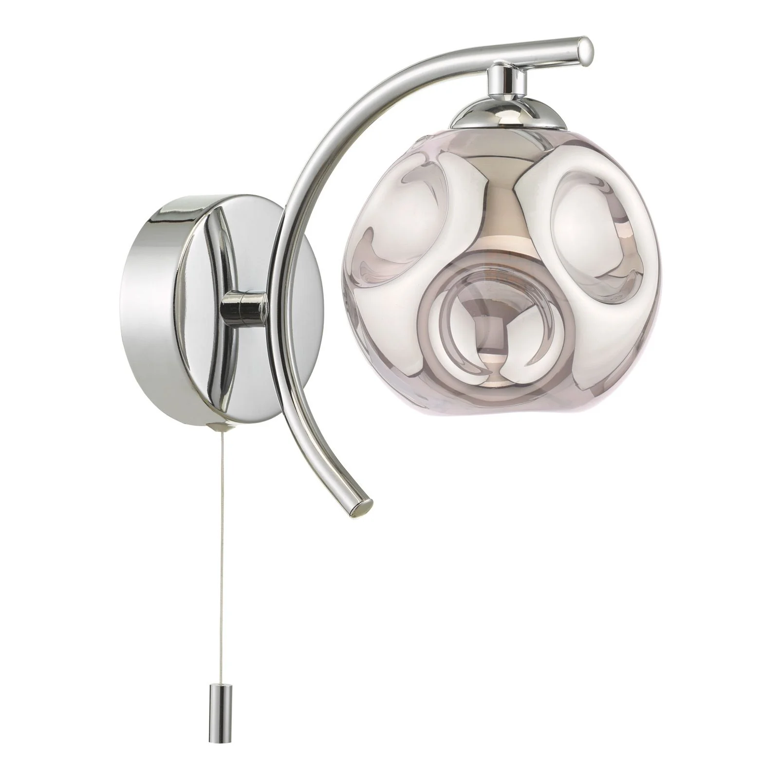 Nakita Wall Light- Antique Brass/ Polished Chrome - Image 2