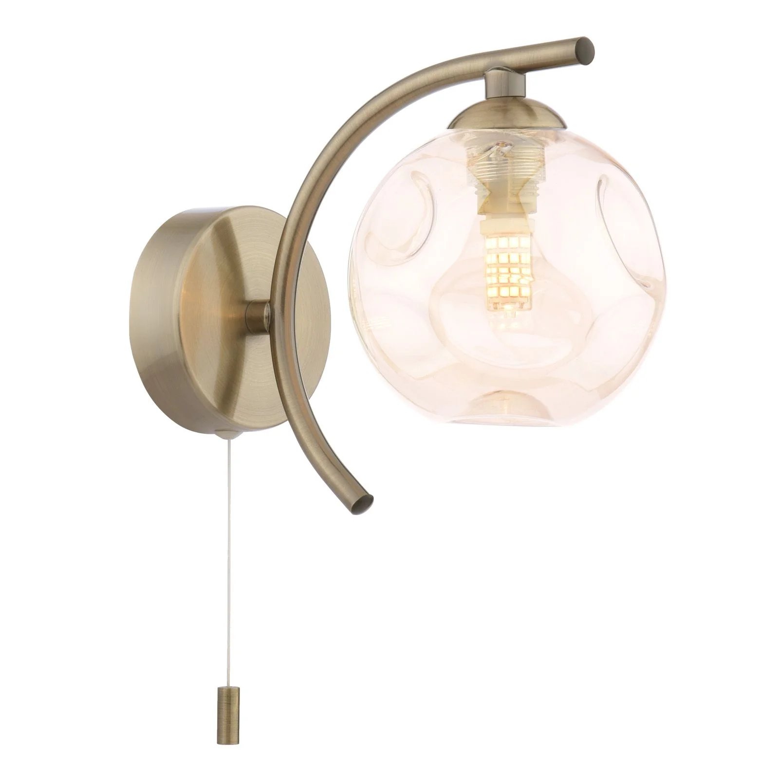 Nakita Wall Light- Antique Brass/ Polished Chrome - Image 3