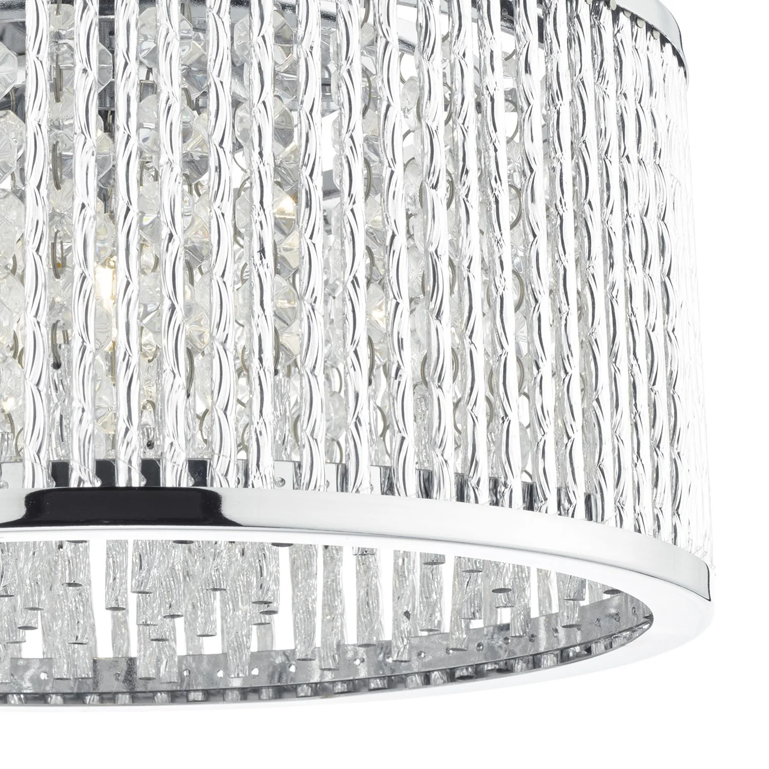 Nantes 3 Light Flush Polished Chrome - Image 2