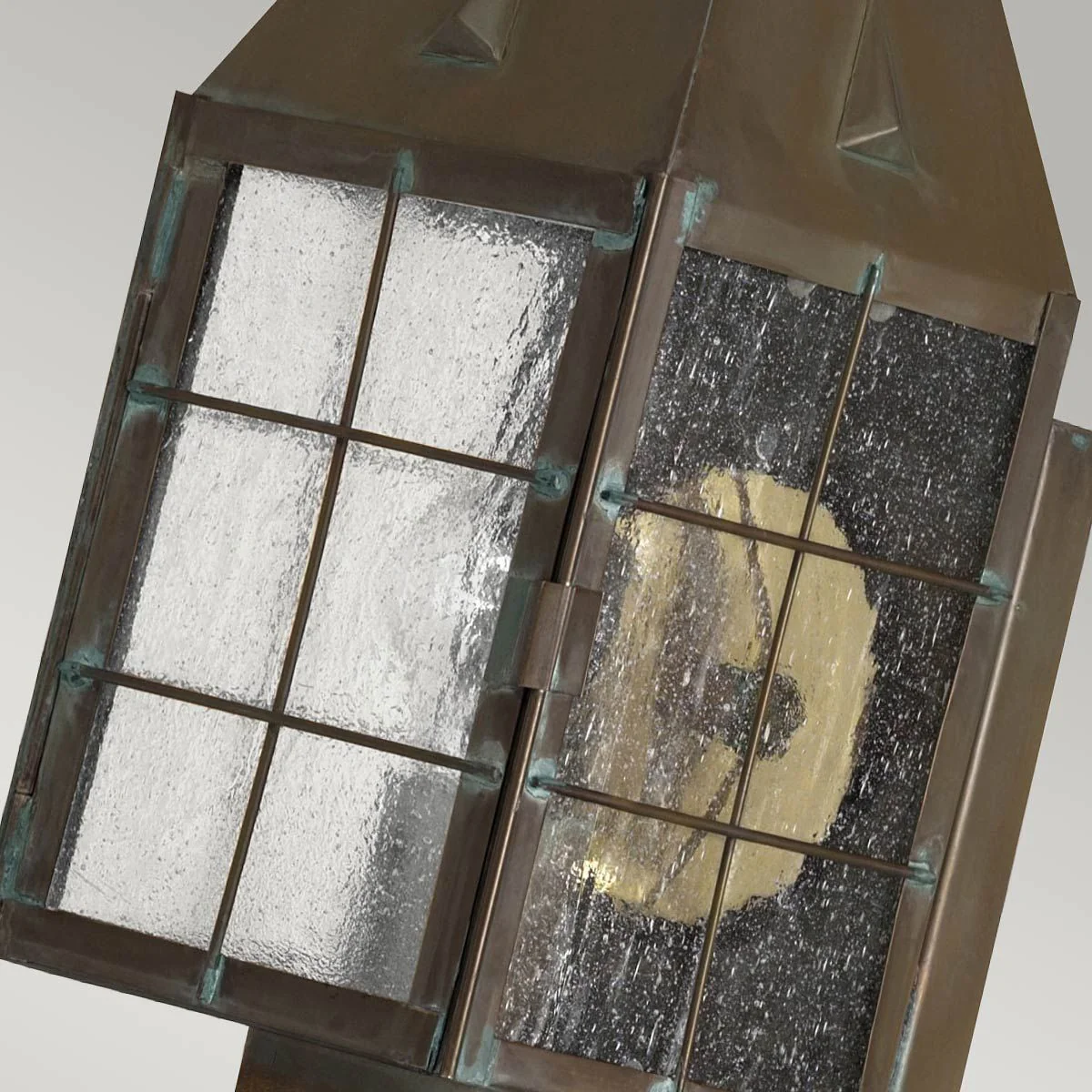 Nantucket 1 Light Extra Small/Medium/Large Outdoor Wall Lantern - Aged Brass E27 IP44 - Image 10