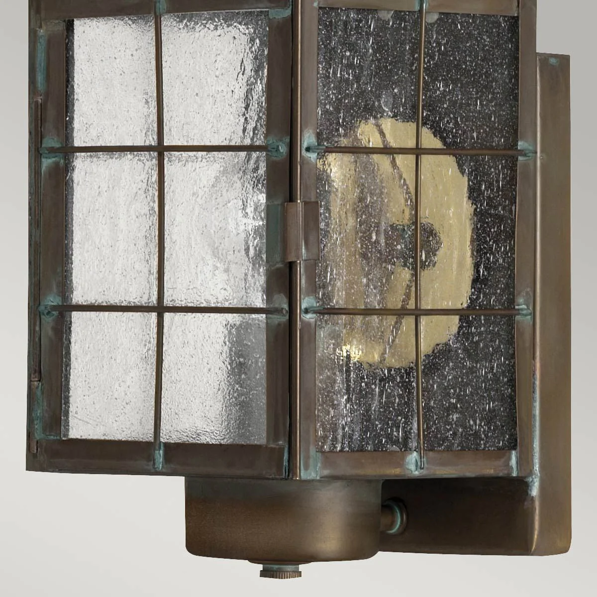 Nantucket 1 Light Extra Small/Medium/Large Outdoor Wall Lantern - Aged Brass E27 IP44 - Image 11