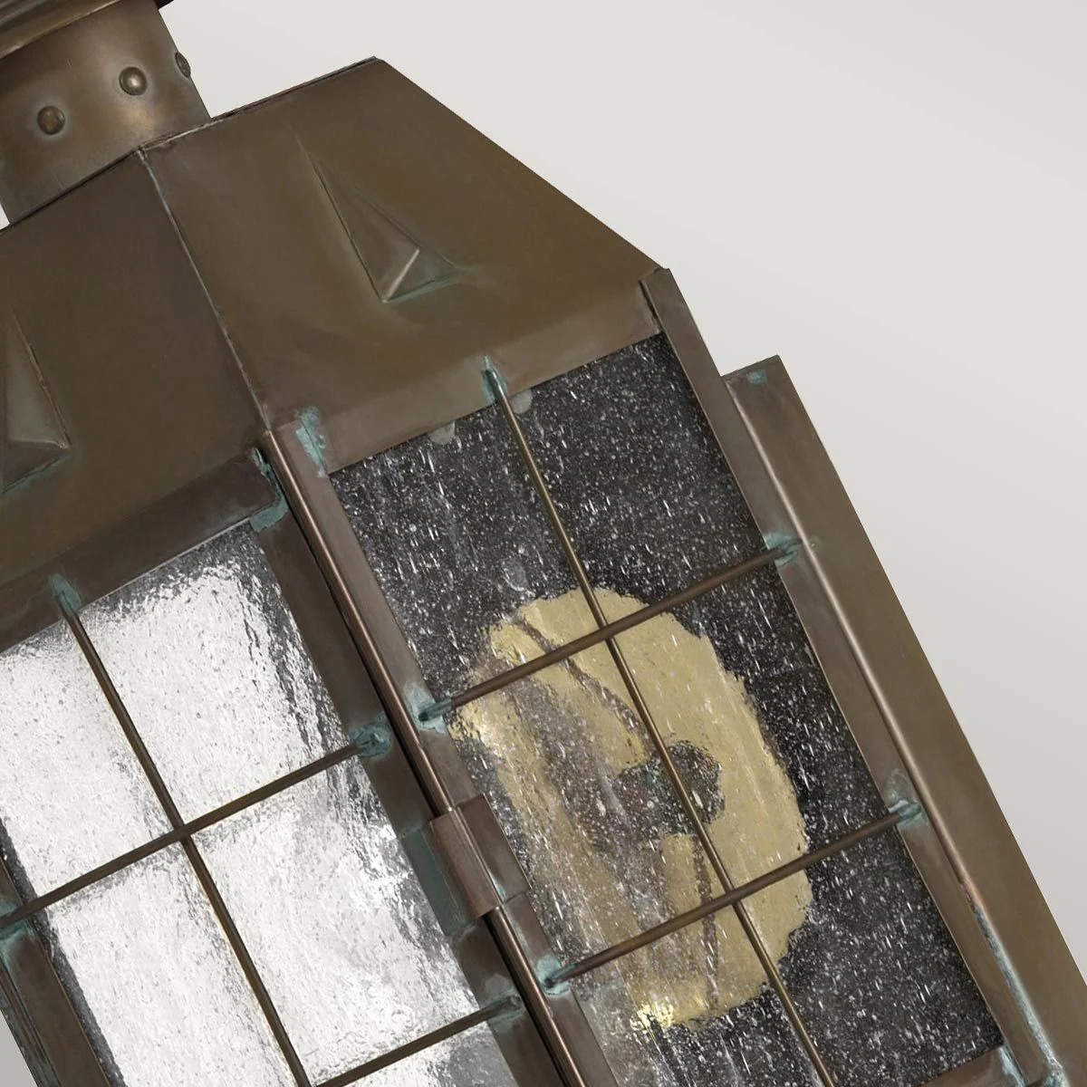 Nantucket 1 Light Extra Small/Medium/Large Outdoor Wall Lantern - Aged Brass E27 IP44 - Image 12