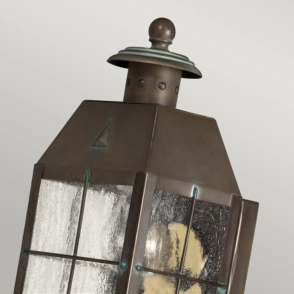 Nantucket 1 Light Extra Small/Medium/Large Outdoor Wall Lantern - Aged Brass E27 IP44 - Image 4