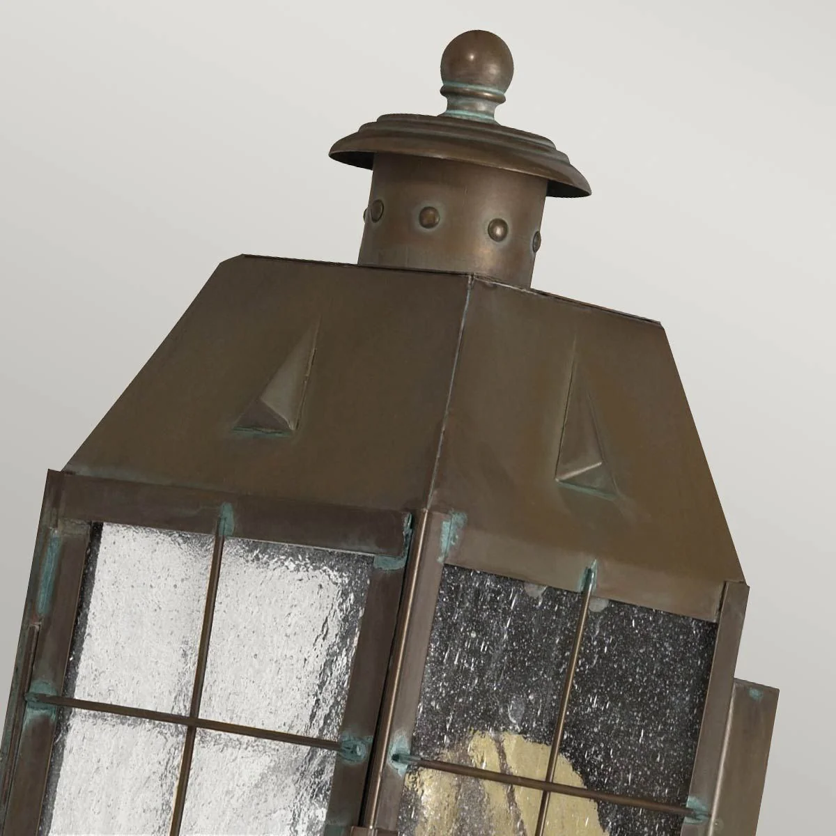 Nantucket 1 Light Extra Small/Medium/Large Outdoor Wall Lantern - Aged Brass E27 IP44 - Image 9
