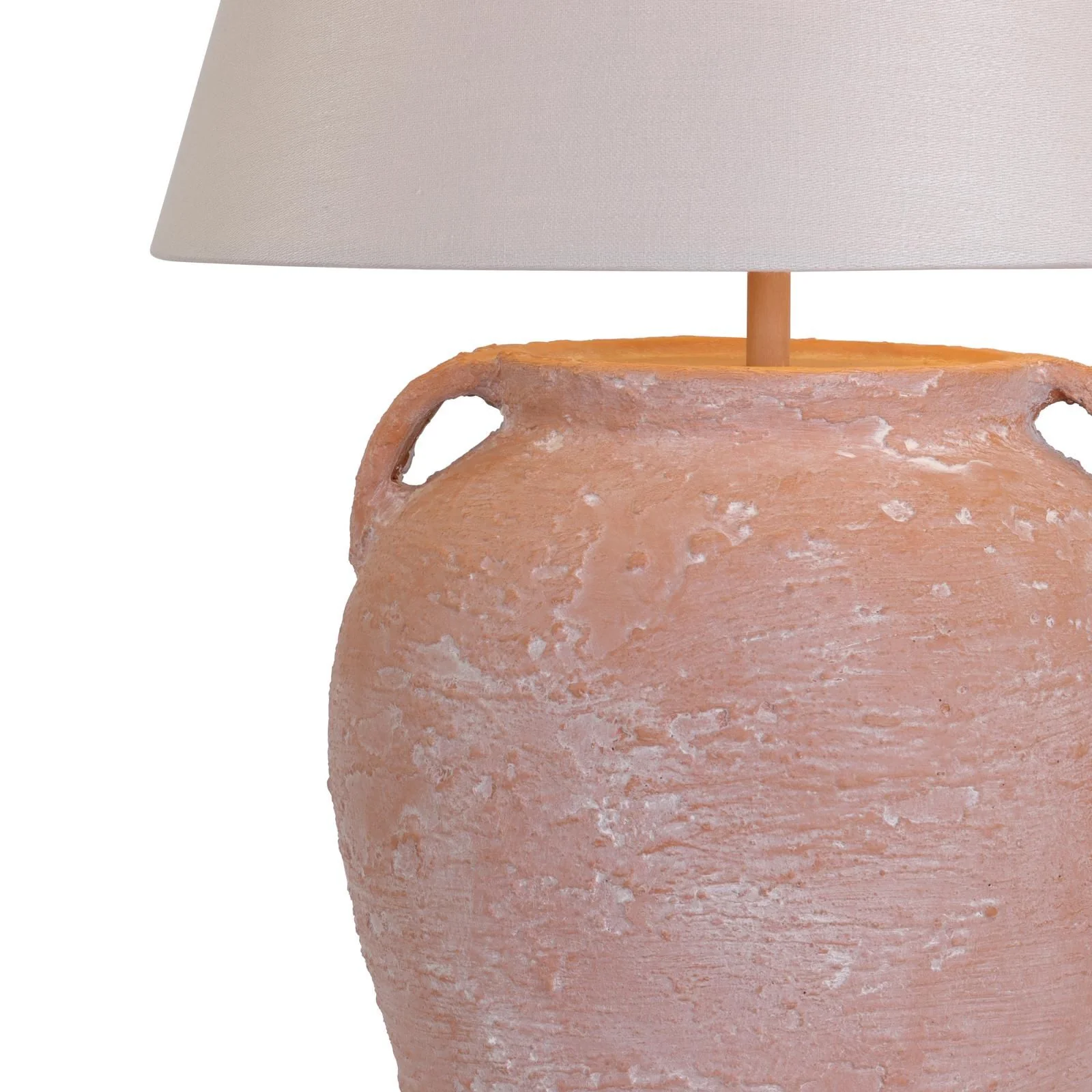 Napa Table Lamp Base Only- Cotswold Stone/ Terracotta - Image 4