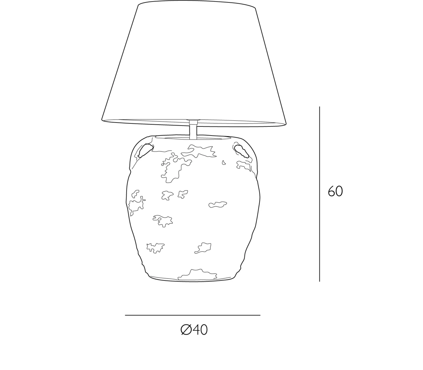 Napa Table Lamp Base Only- Cotswold Stone/ Terracotta - Image 8