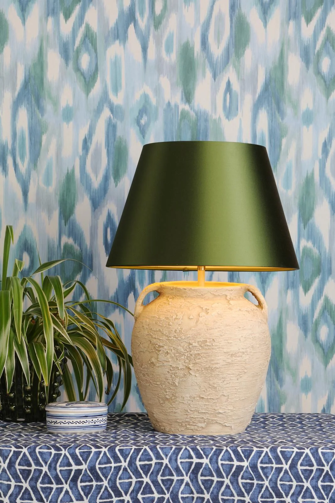 Napa Table Lamp Base Only- Cotswold Stone/ Terracotta - Image 9