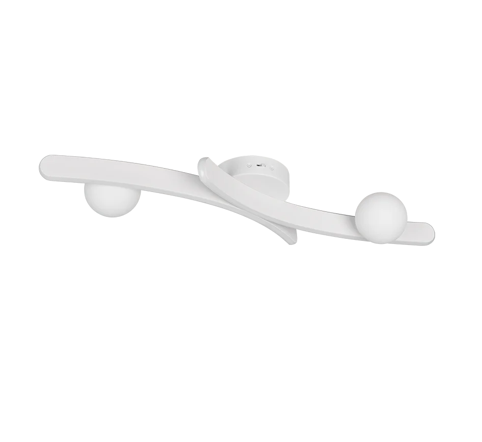 Napoli LED Flush Light- White/ Black Finish - Image 7