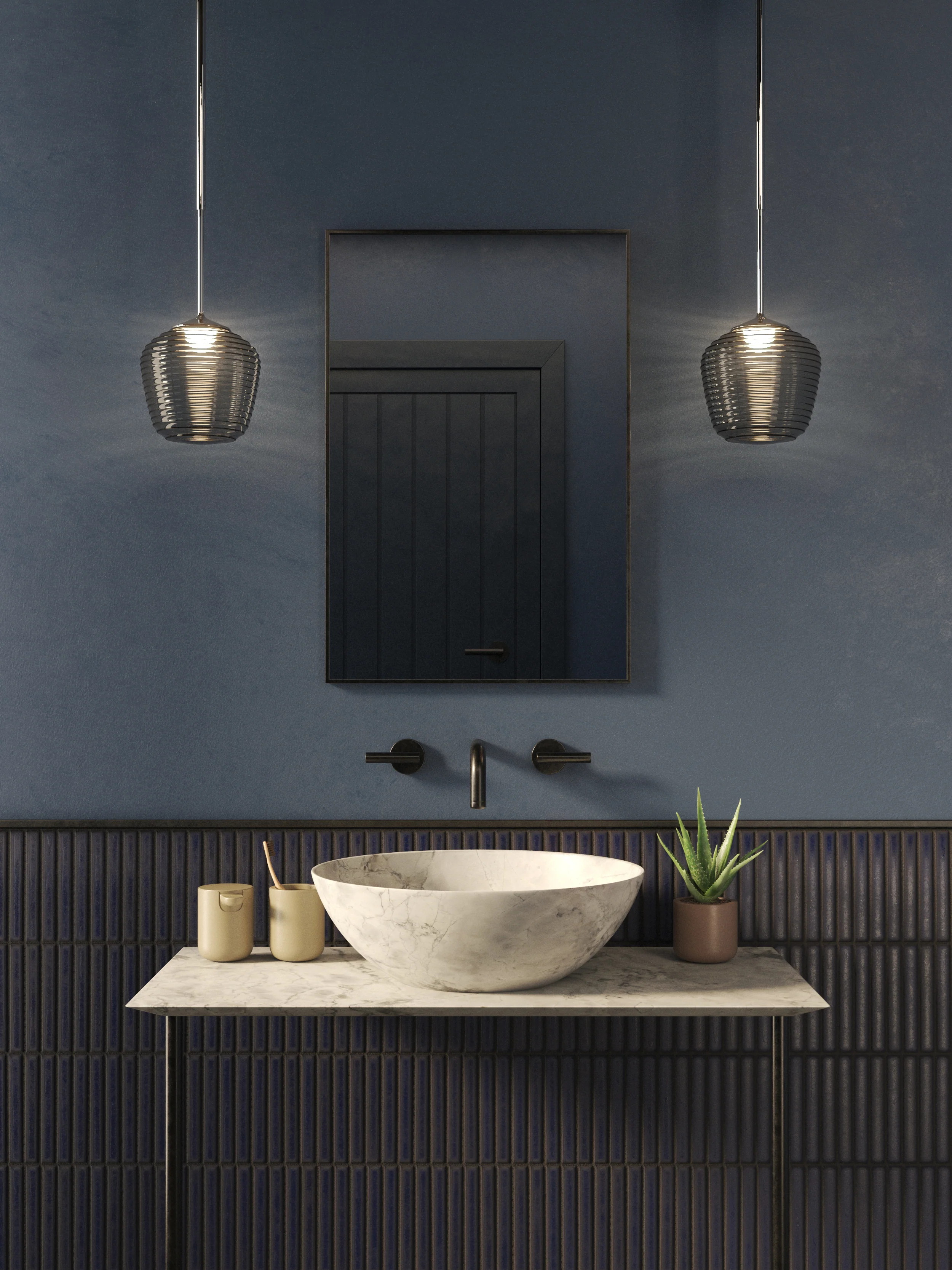 Nara Taper/Ribbed Glass Shade - Image 18
