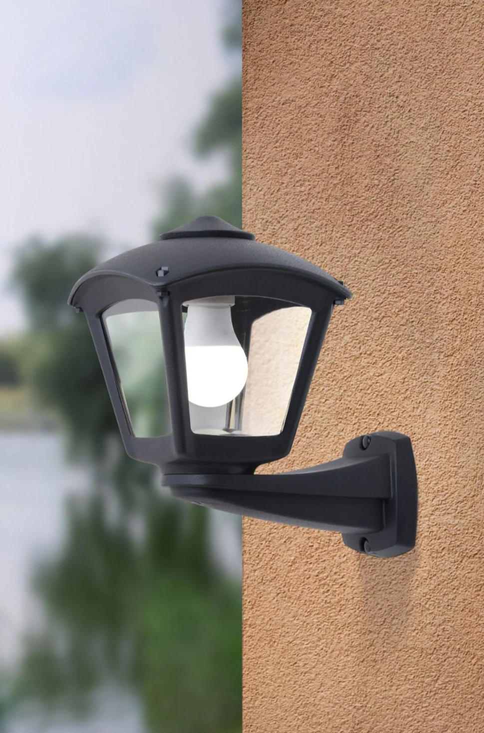 Nardo Roby Black/Grey Outdoor Wall Light IP55 - Image 3
