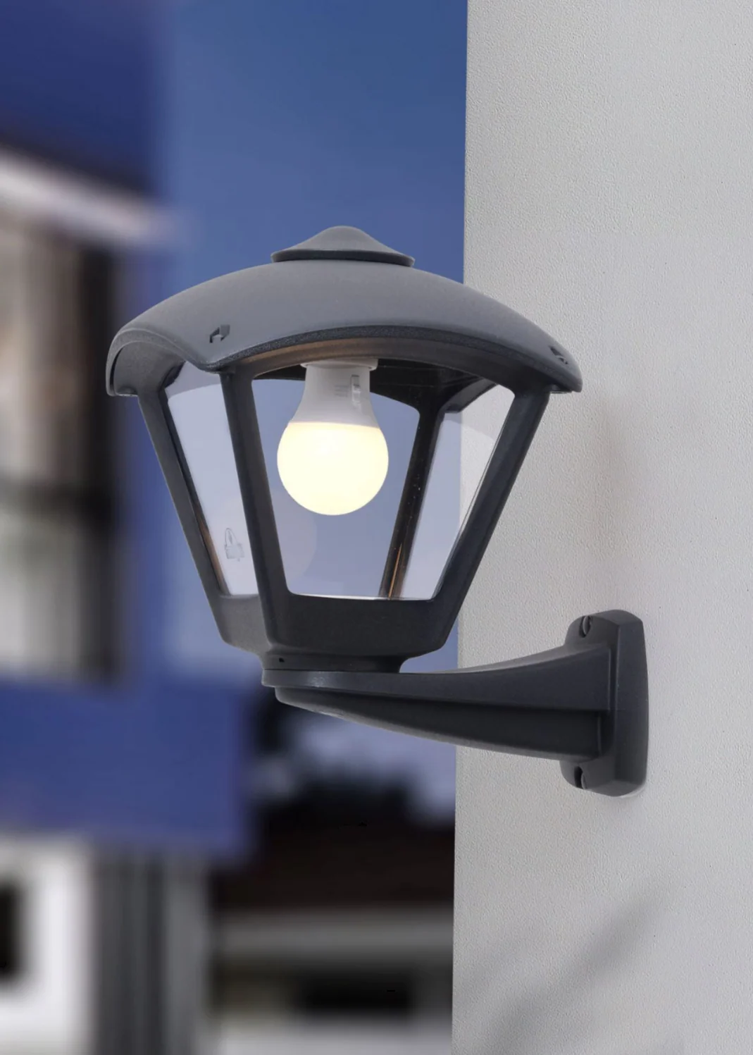 Nardo Roby Black/Grey Outdoor Wall Light IP55 - Image 4
