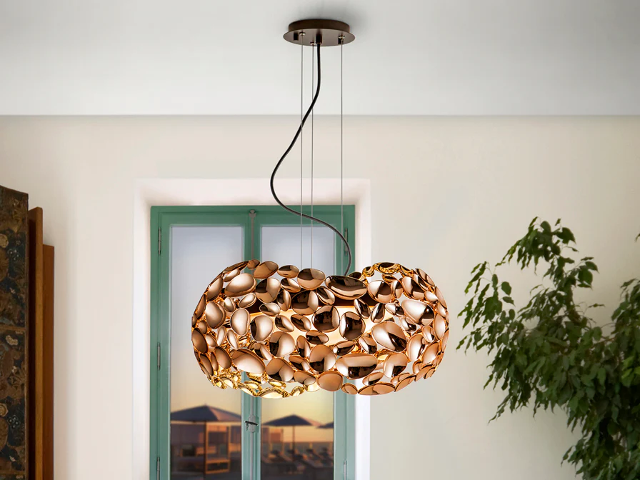 Narisa 5lt Ceiling Light- Rose Gold/ Chrome/ White Finishes - Image 4