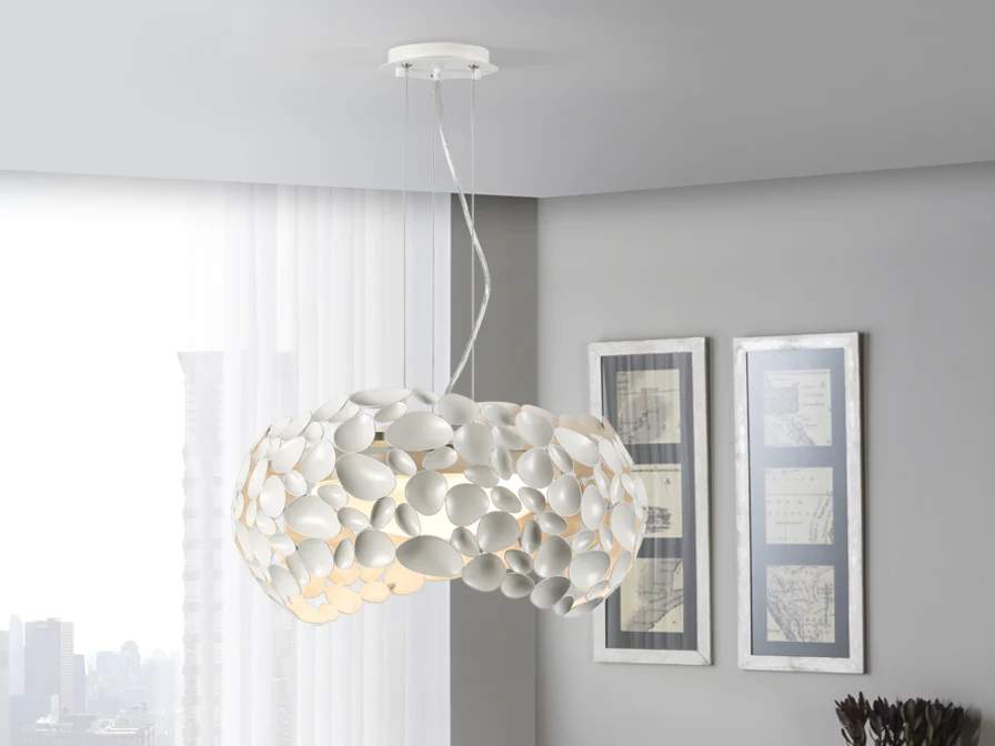 Narisa 5lt Ceiling Light- Rose Gold/ Chrome/ White Finishes - Image 6