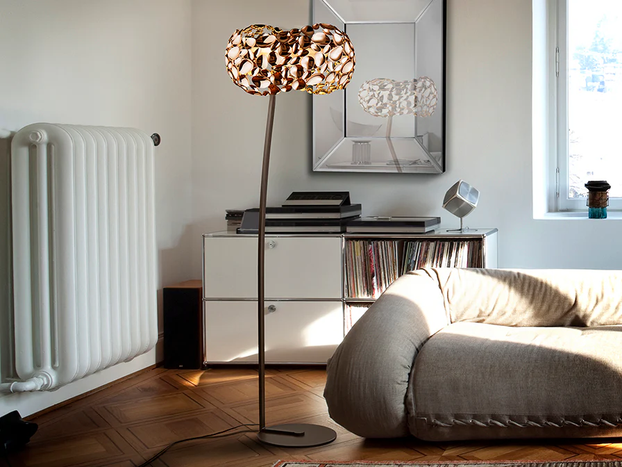 Narisa Floor Lamp-  Rose Gold Finish - Image 2