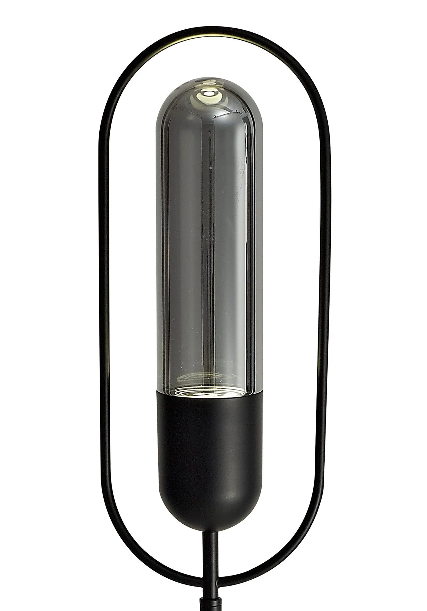 Narnia Floor Lamp, 1 x 7W LED, 4000K, 790lm, Antique Brass/Amber, Satin Nickel/Clear, Black/Smoked, 3yrs Warranty - Image 3