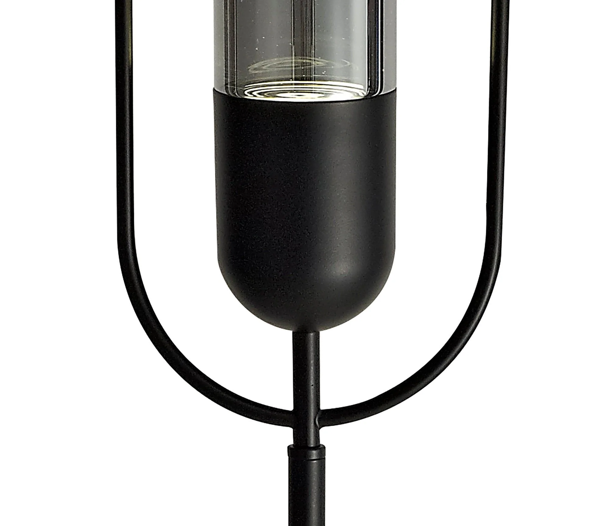 Narnia Floor Lamp, 1 x 7W LED, 4000K, 790lm, Antique Brass/Amber, Satin Nickel/Clear, Black/Smoked, 3yrs Warranty - Image 4