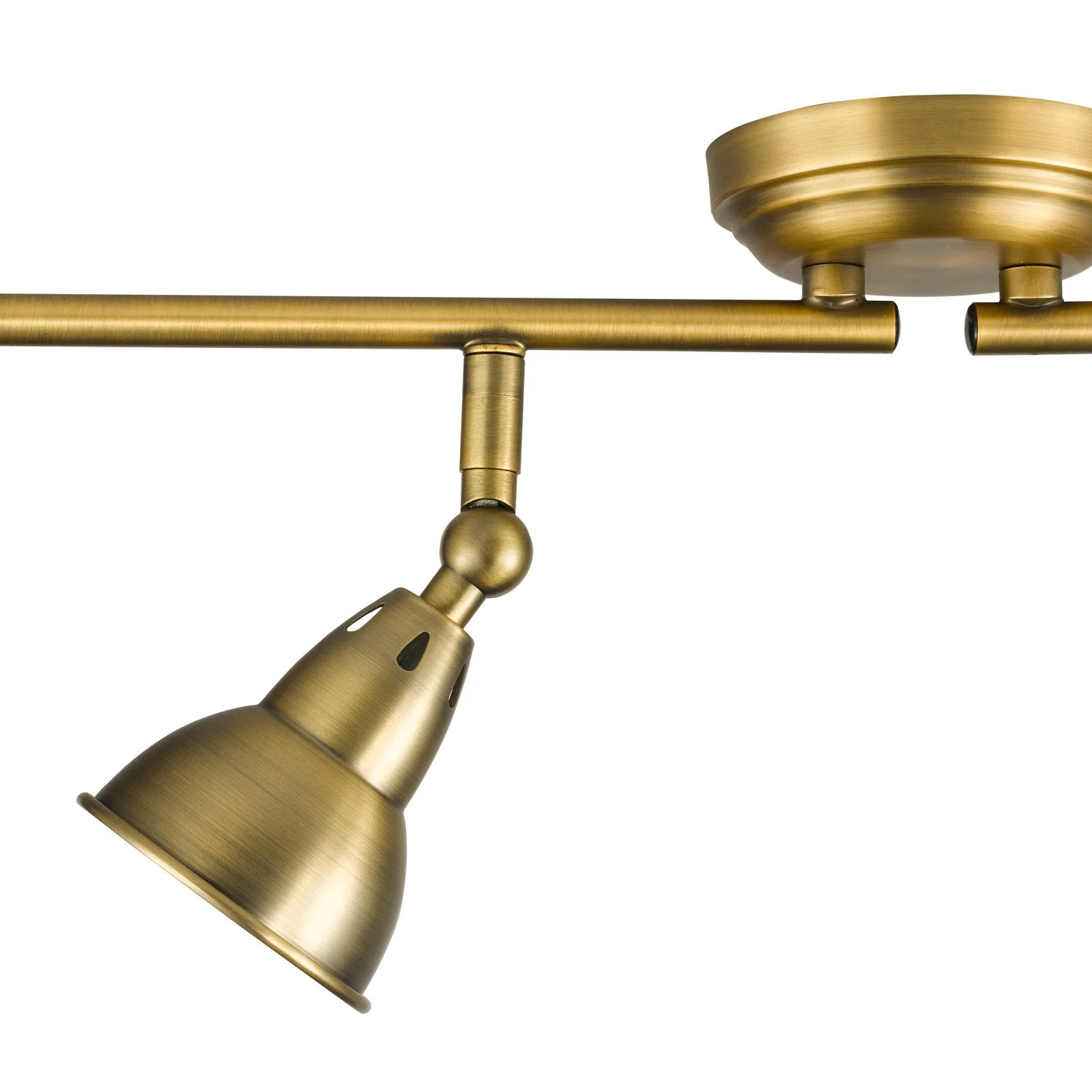 Nathaniel 4 Light Bar Spotlight-  Aged Brass - Image 3