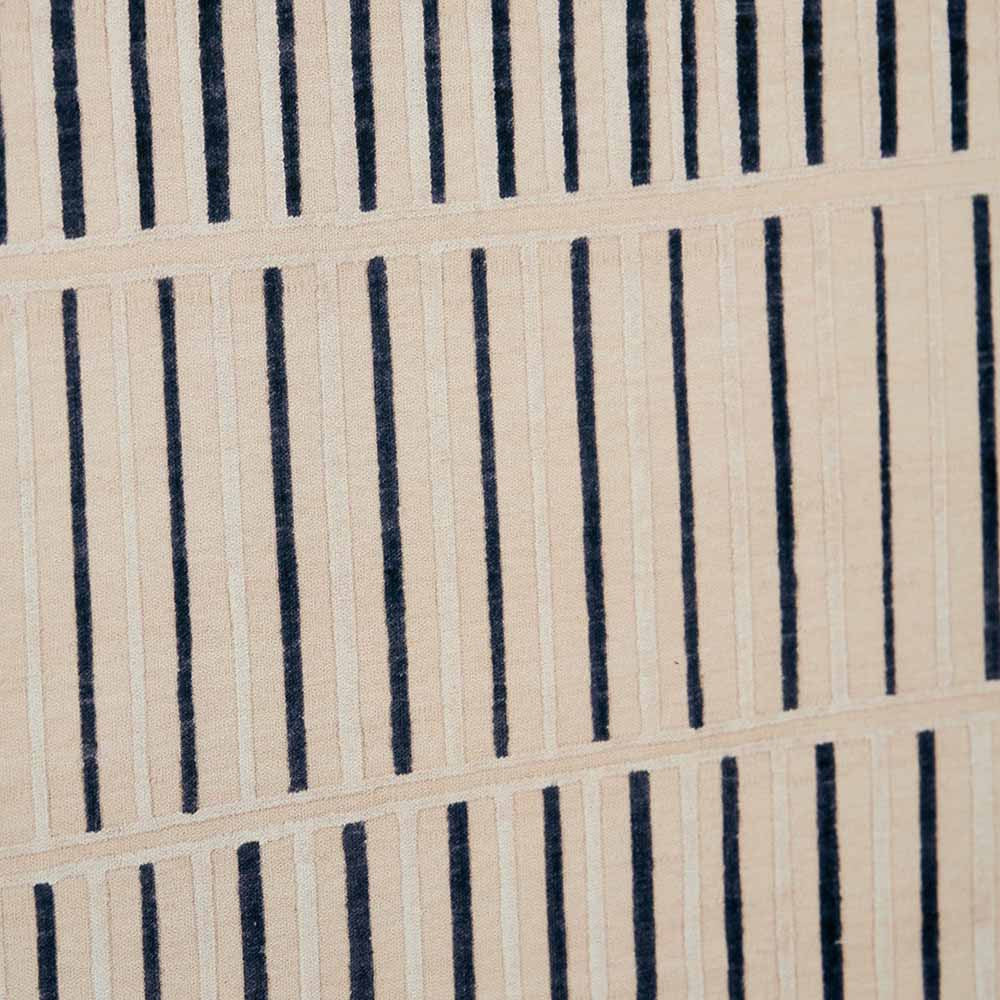 Natural Canvas with Black Stripe Pattern and Black Frame - Image 2