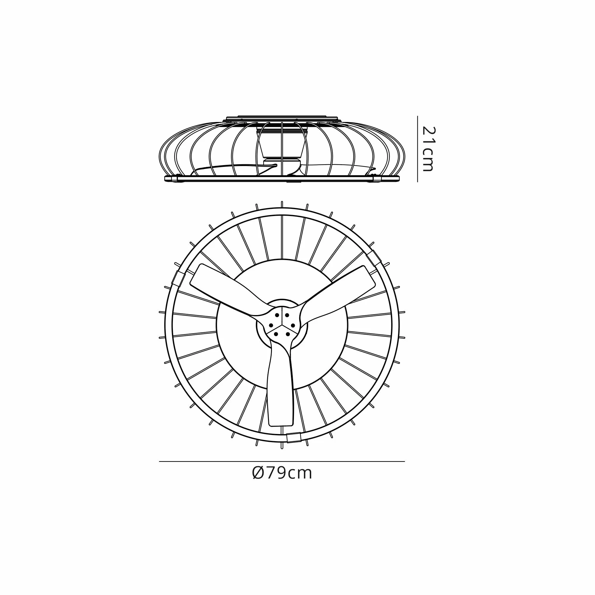 Nature LED Fan w/ App & Remote Control - Various Colours - Image 5