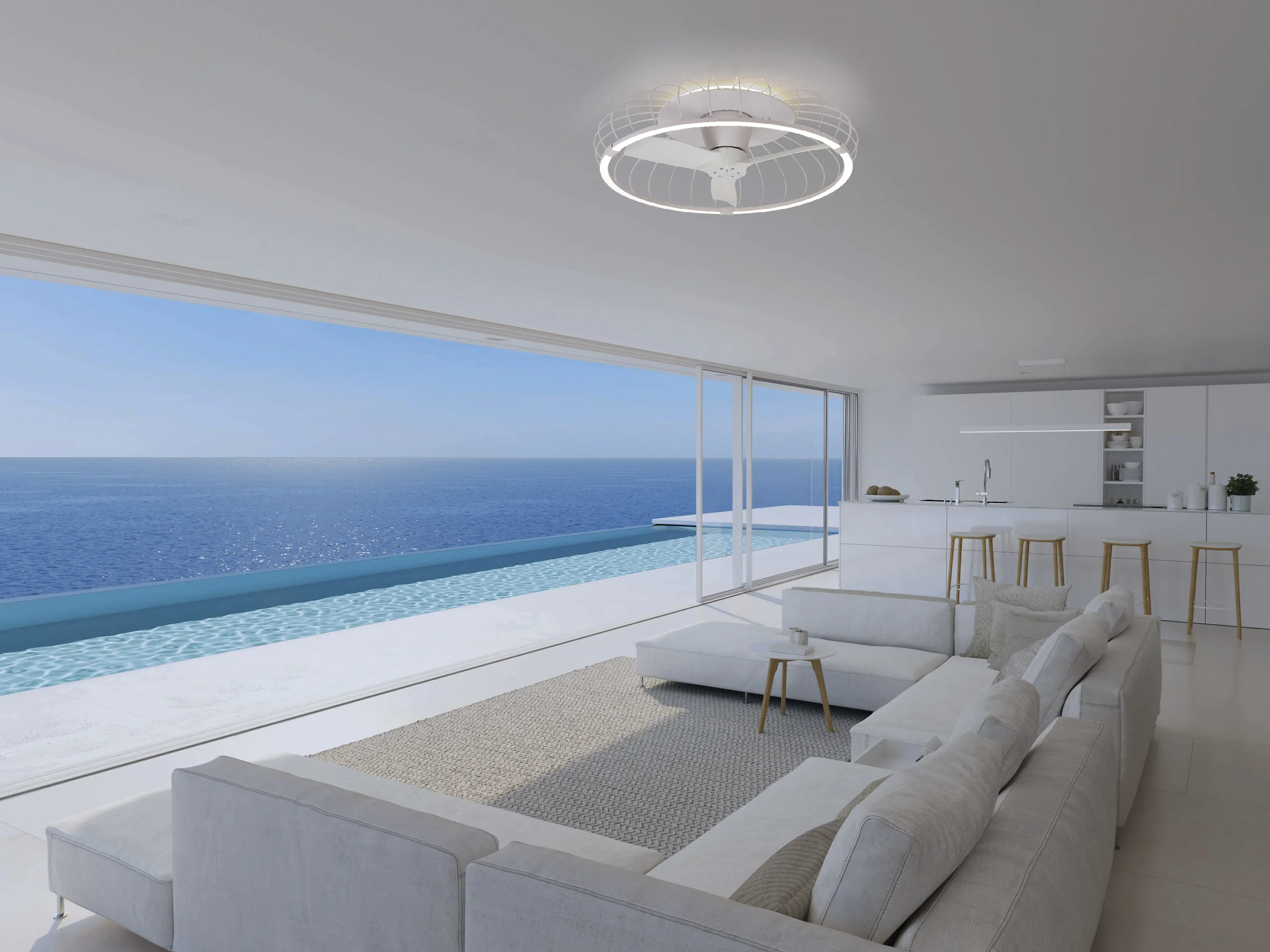 Nature LED Fan w/ App & Remote Control - Various Colours - Image 9