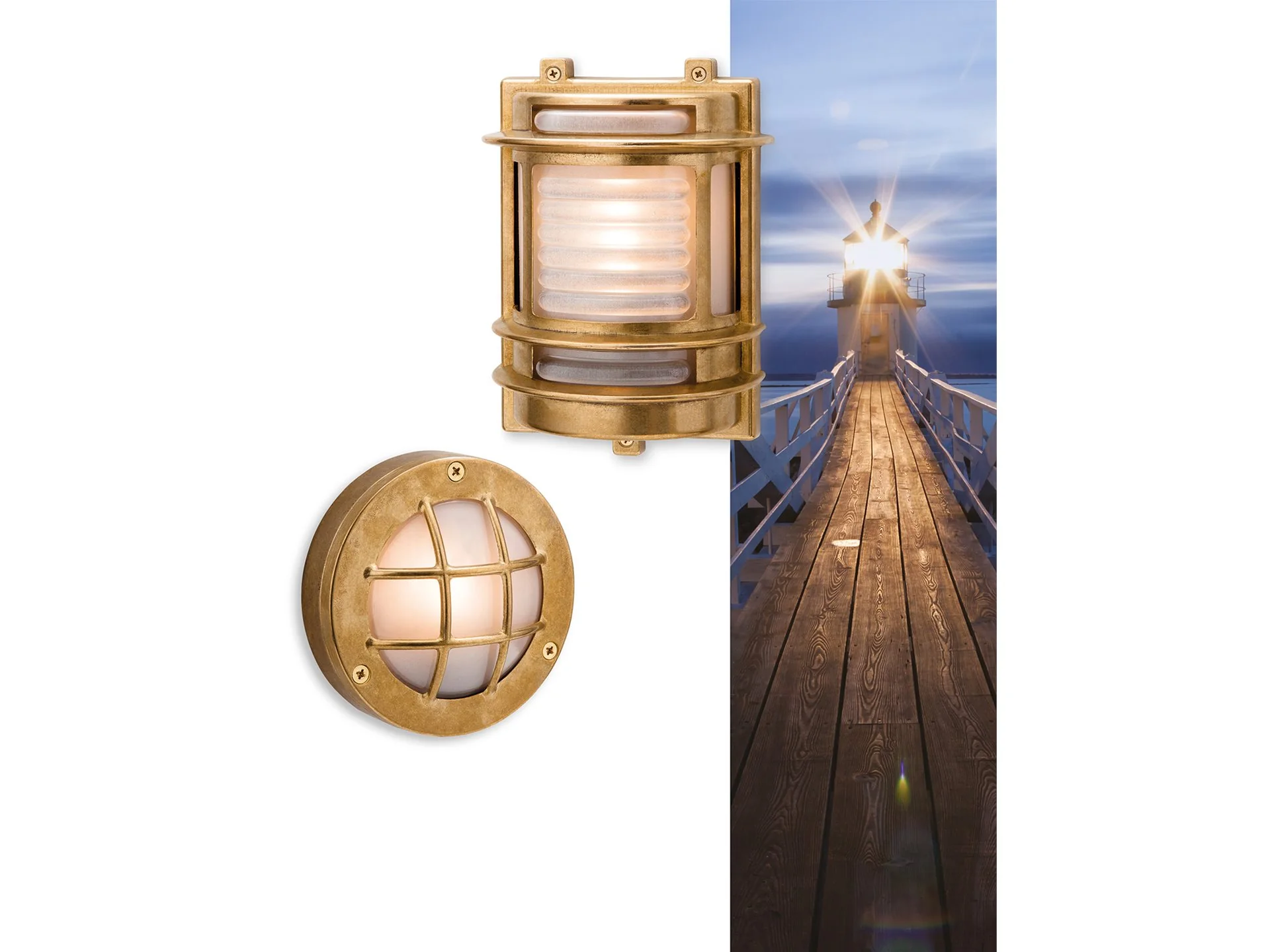 Inisheer Wall/Flush Fitting- Solid Brass Finish - Image 2