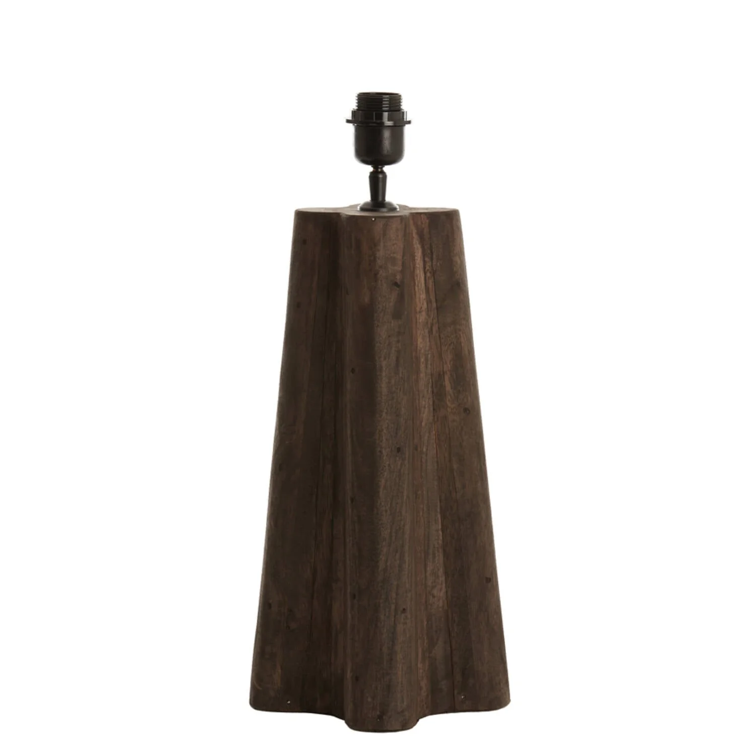 Navelli Table Lamp Base Only- Wood Brown / Natural - Image 2