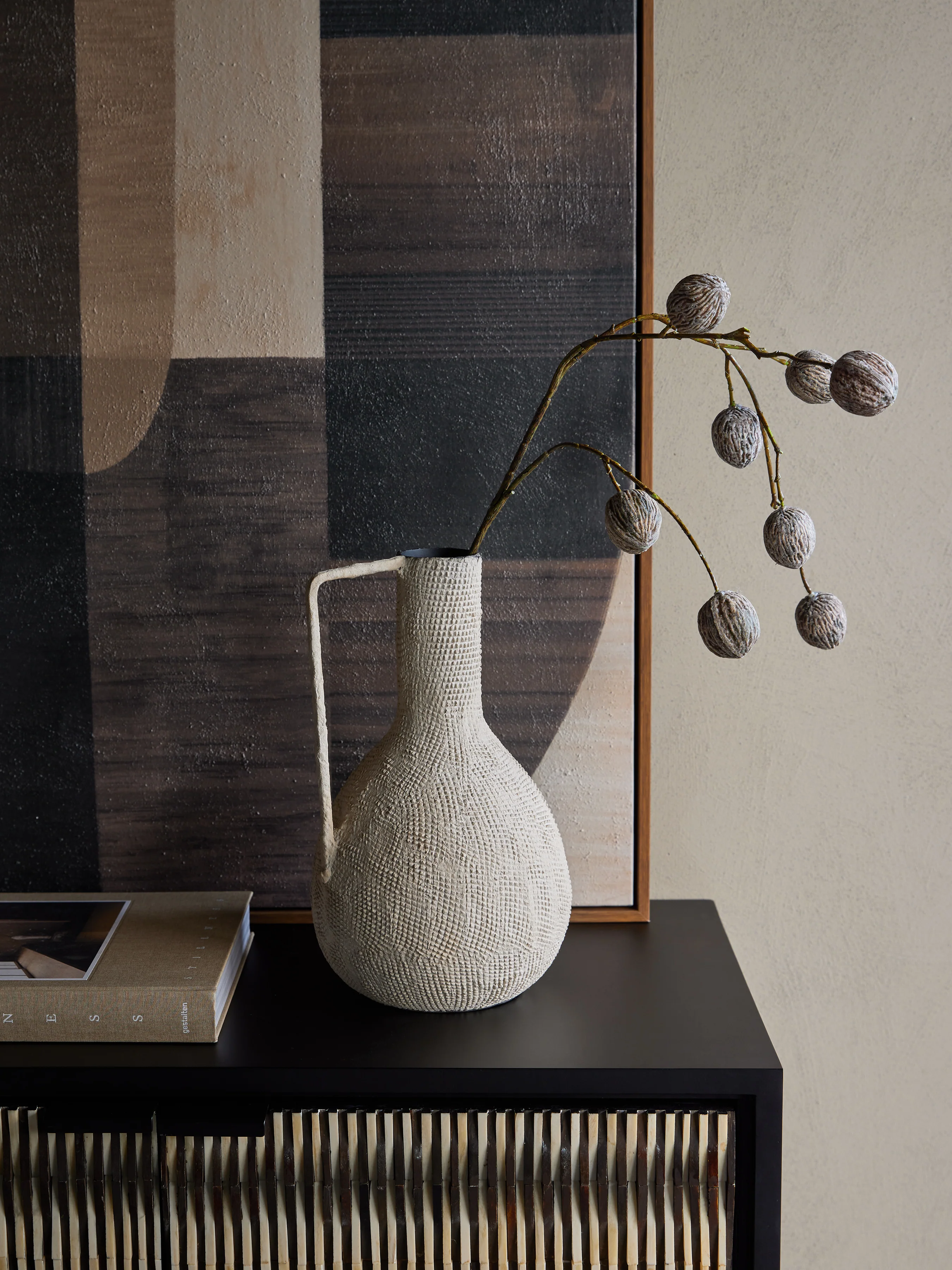 Navi Teardrop Textured Vase - Image 5