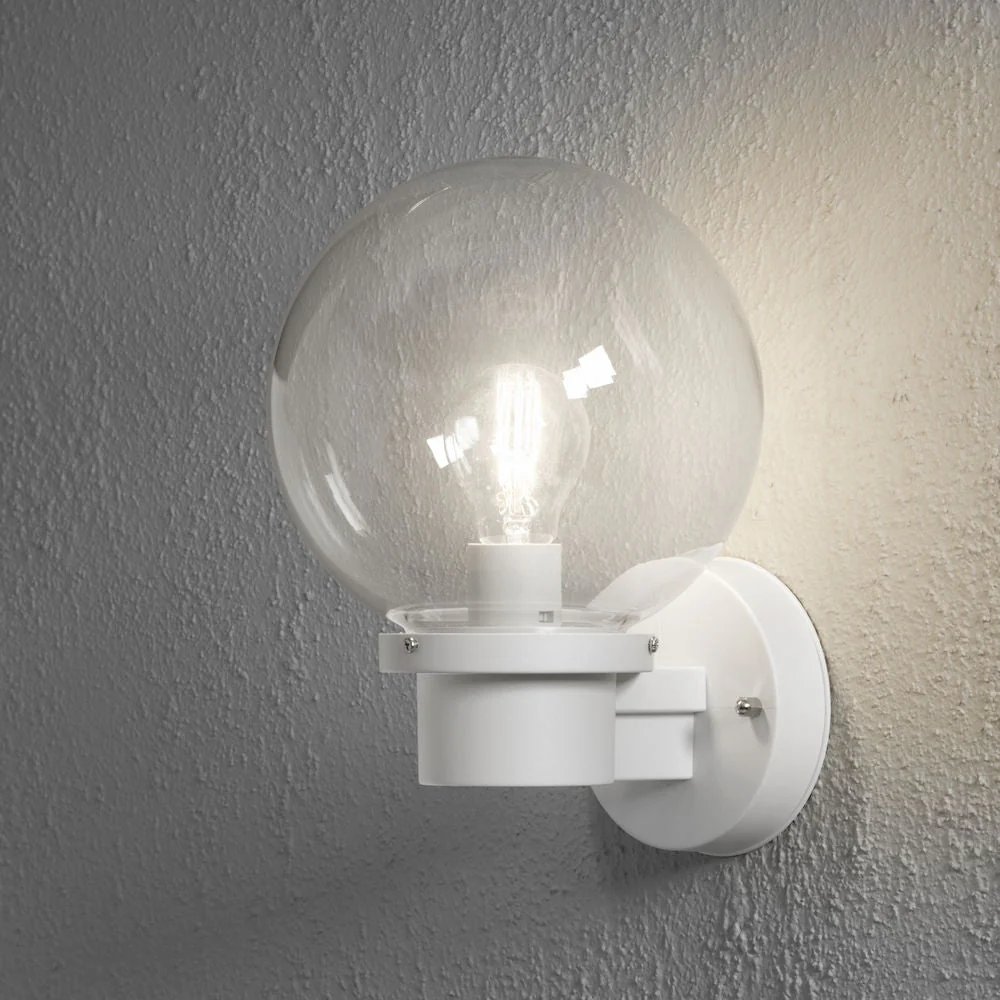 Nemi Up Light Matt Black/Matt White E27 IP44 - Image 3
