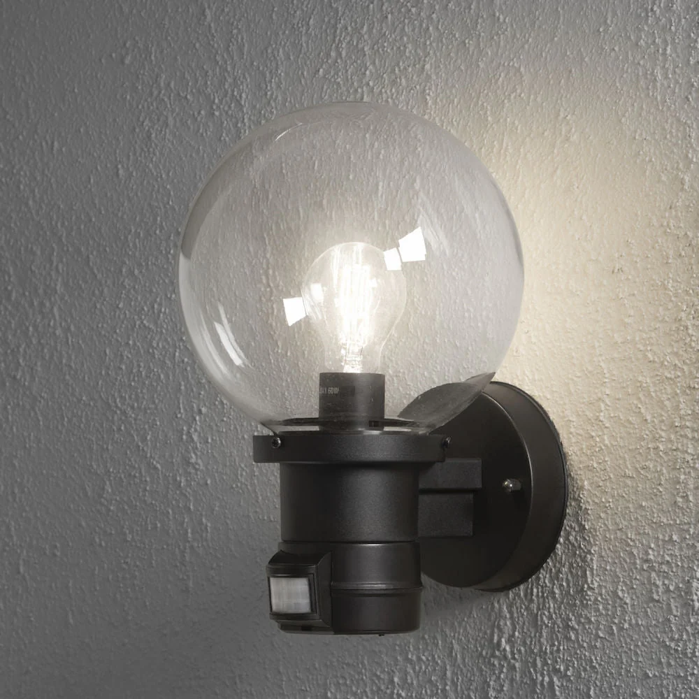 Nemi Up Light PIR Matt White E27 IP44 - Image 5