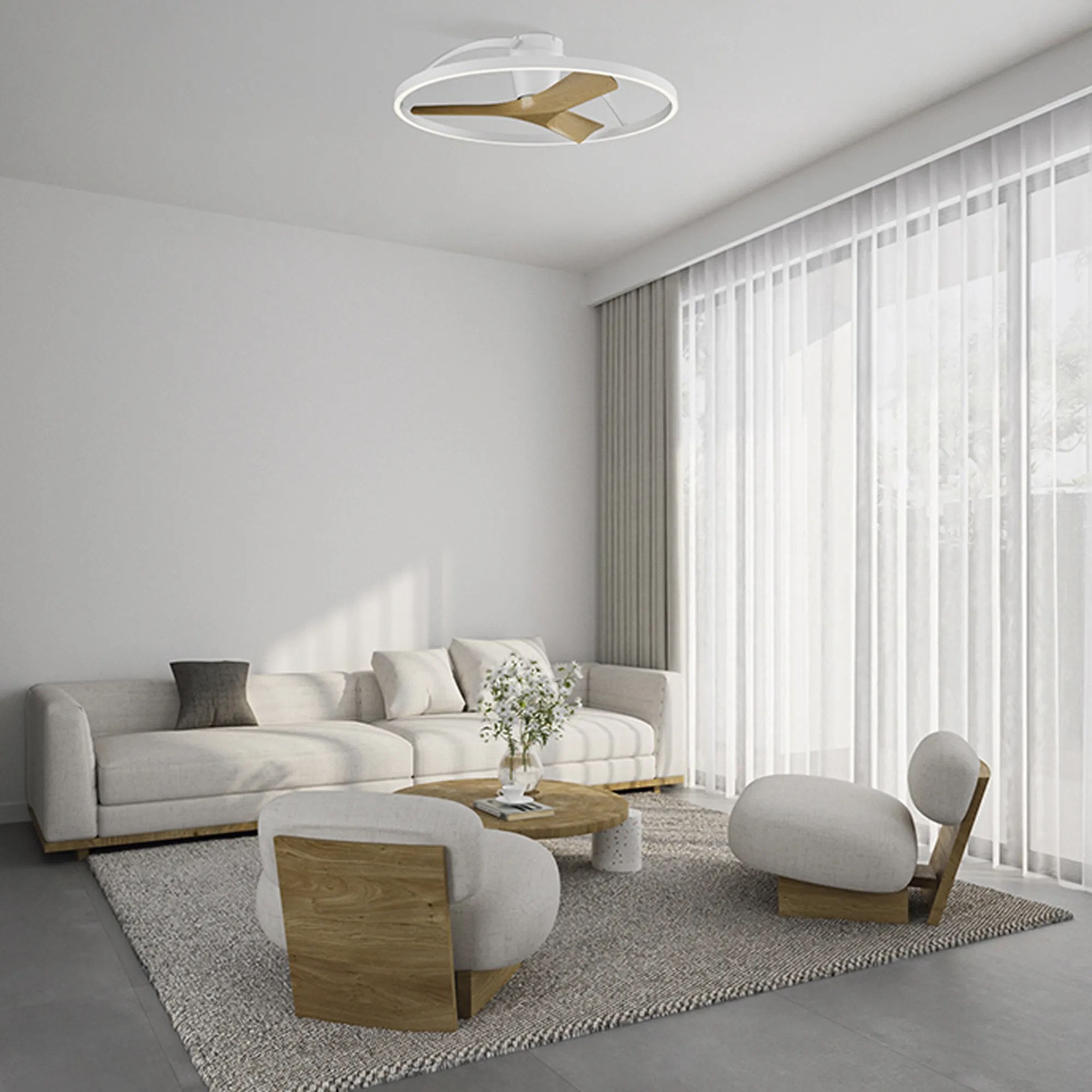 Nepal II LED Fan w/ Remote Control - Various Colours - Image 5