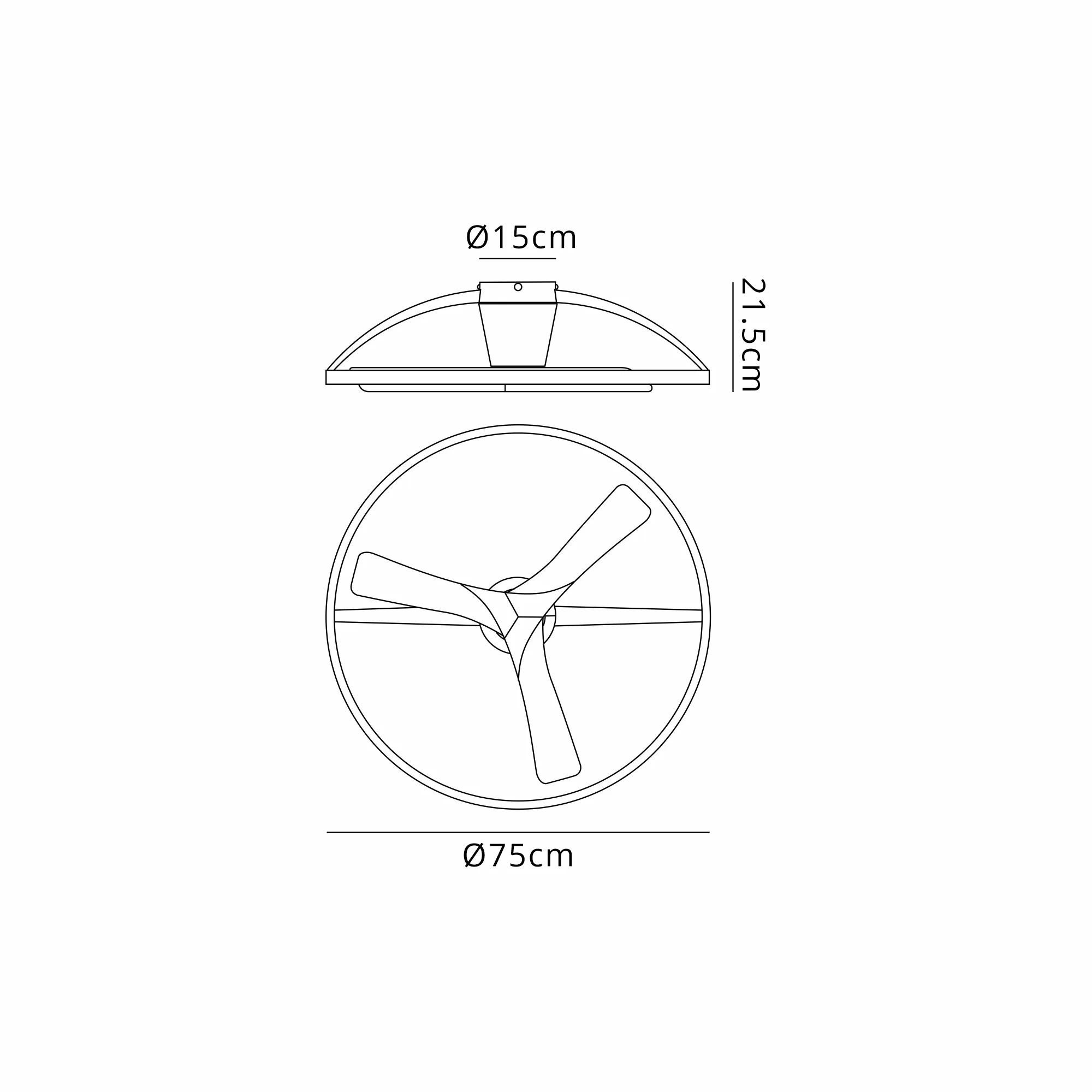 Nepal II LED Fan w/ Remote Control - Various Colours - Image 6