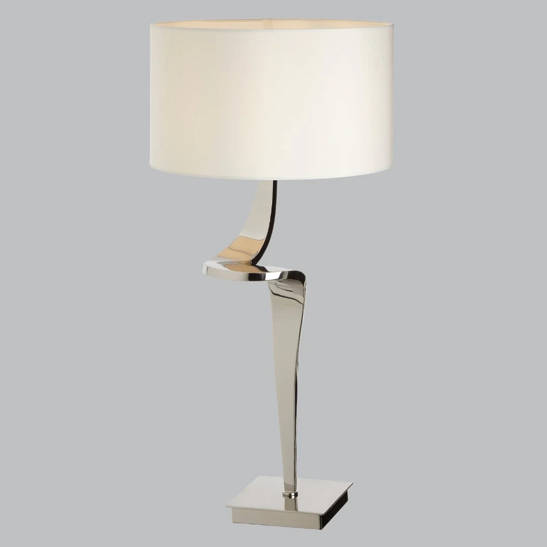 Enzo Small/Large Nickel/Brass Table Lamp E14 - Image 2