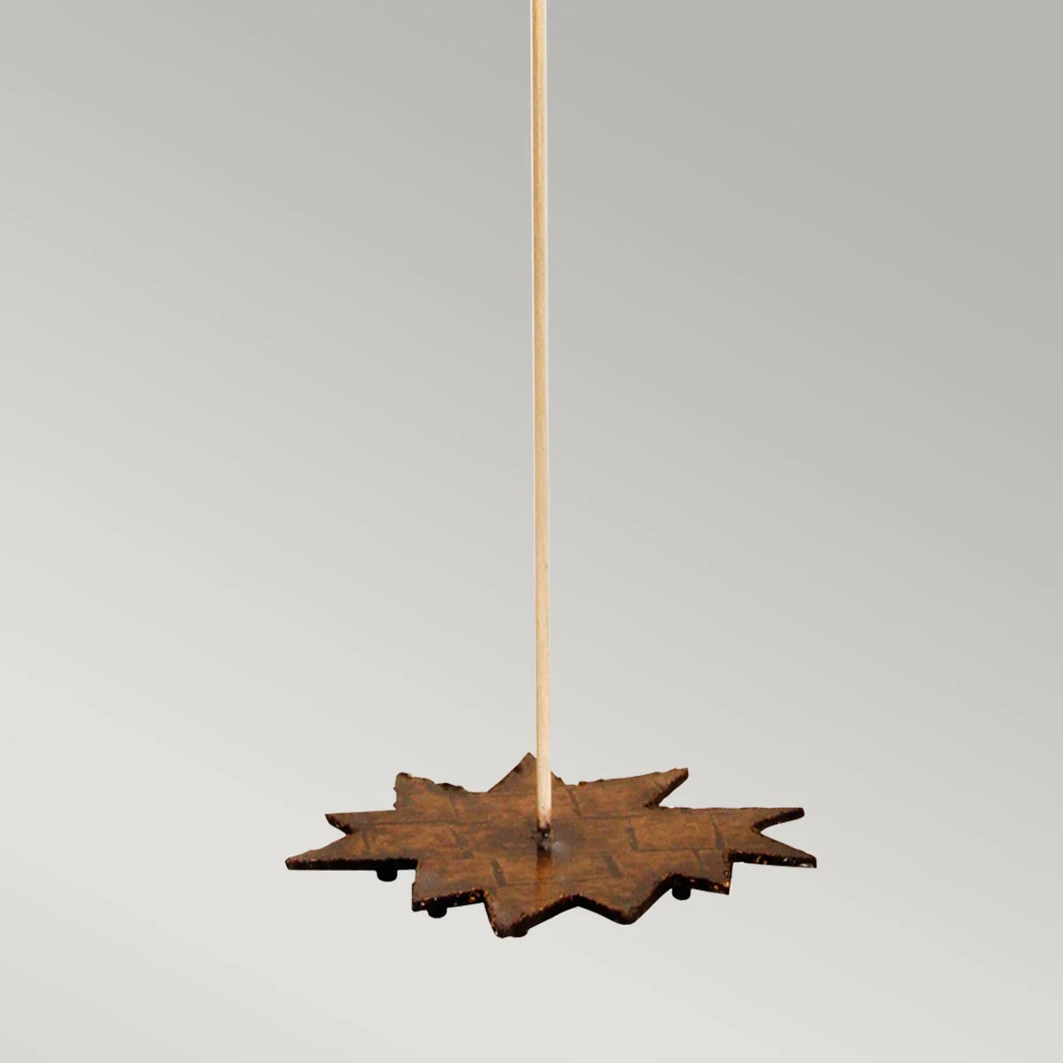 Nettle 1/2Lt Floor Lamp - Gold Leaf & Taupe E27 - Image 4