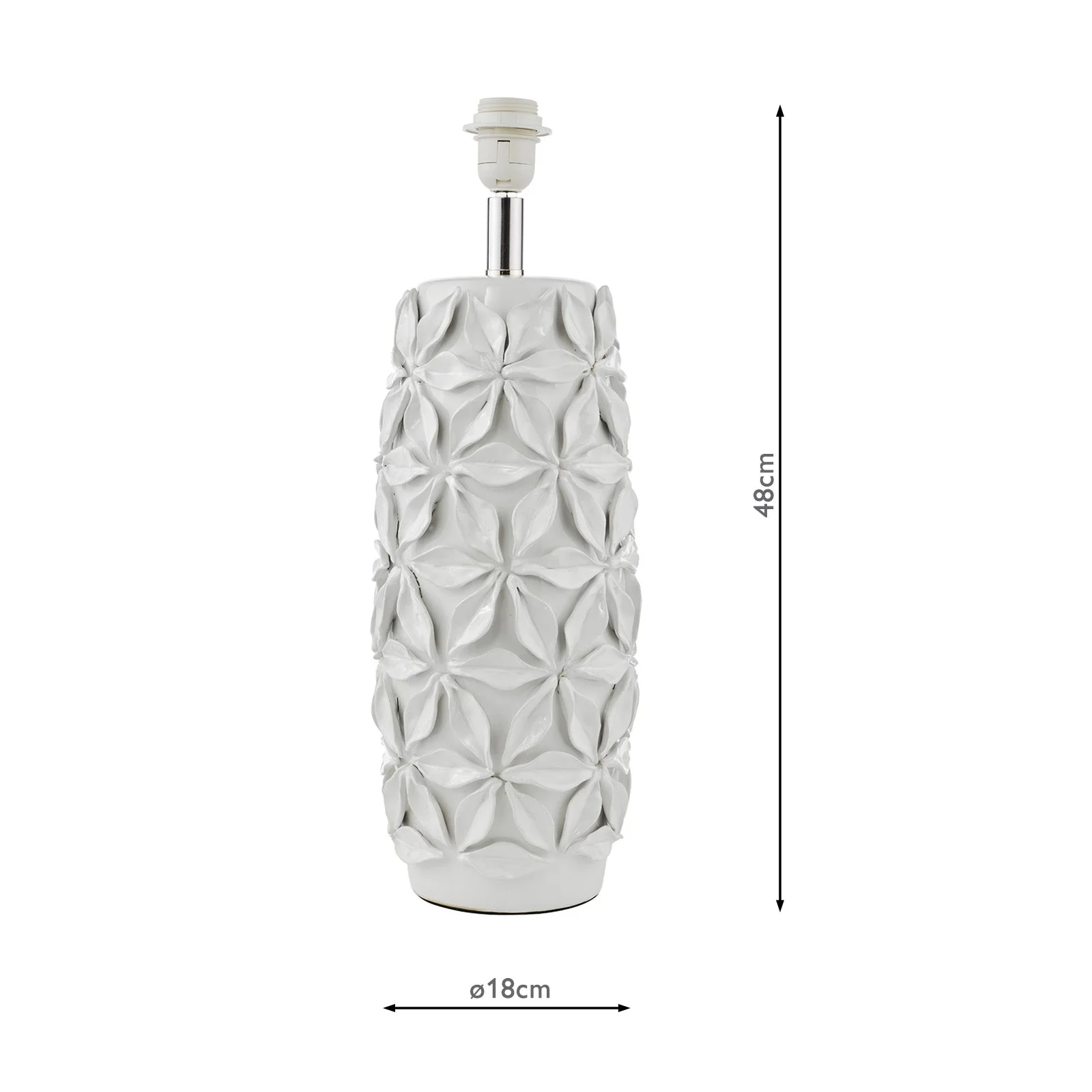 Neus Ceramic Table Lamp Natural- Base Only - Image 2