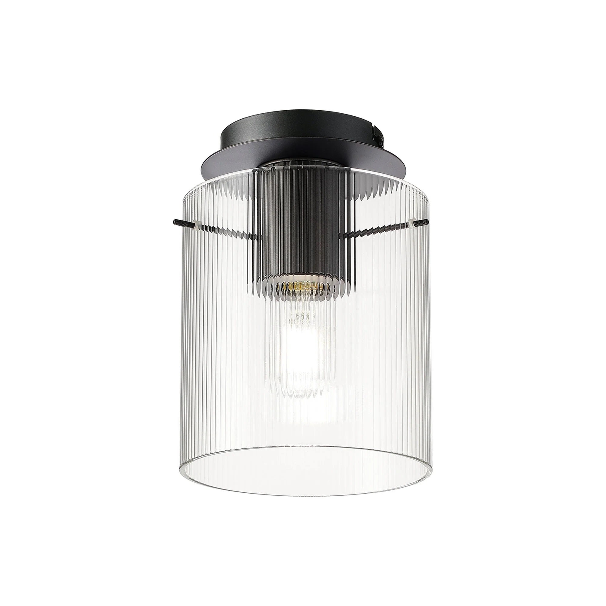Hailey 1Lt Flush Fitting Narrow Line Glass - Various Colours - Image 3