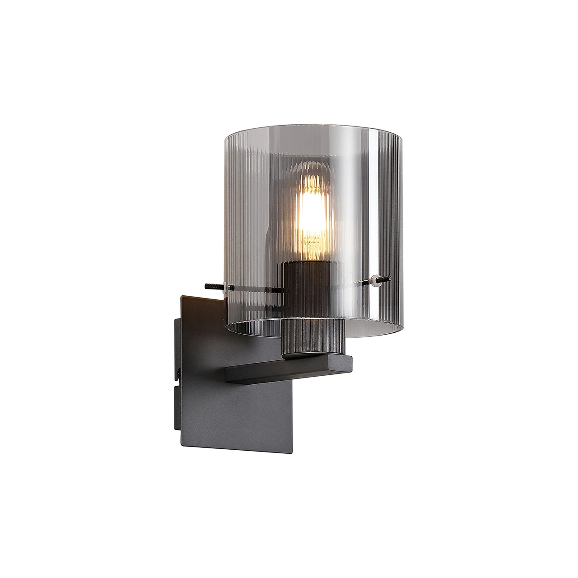 Hailey 1Lt Wall Light Narrow Line Glass - Various Colours - Image 2