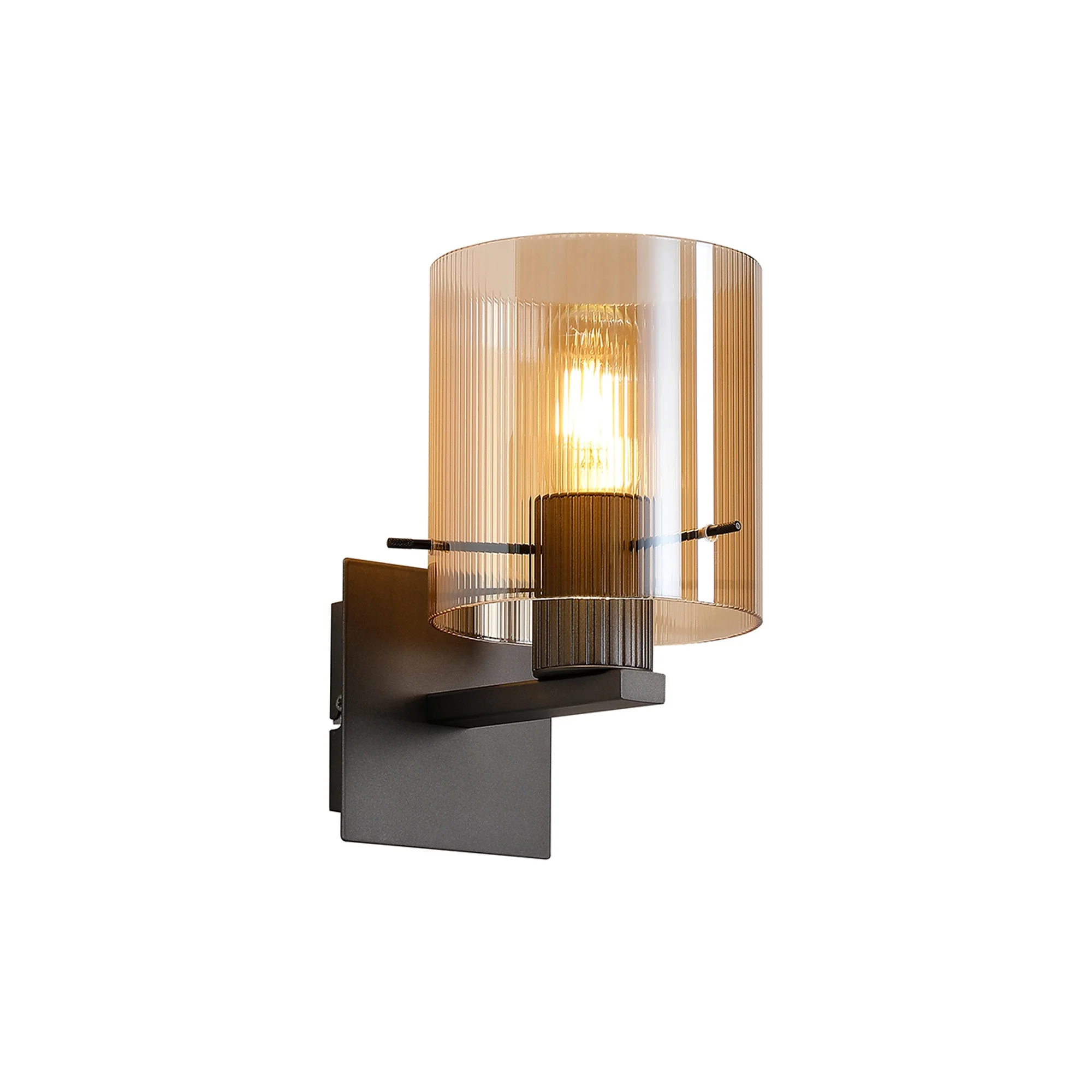 Hailey 1Lt Wall Light Narrow Line Glass - Various Colours - Image 3