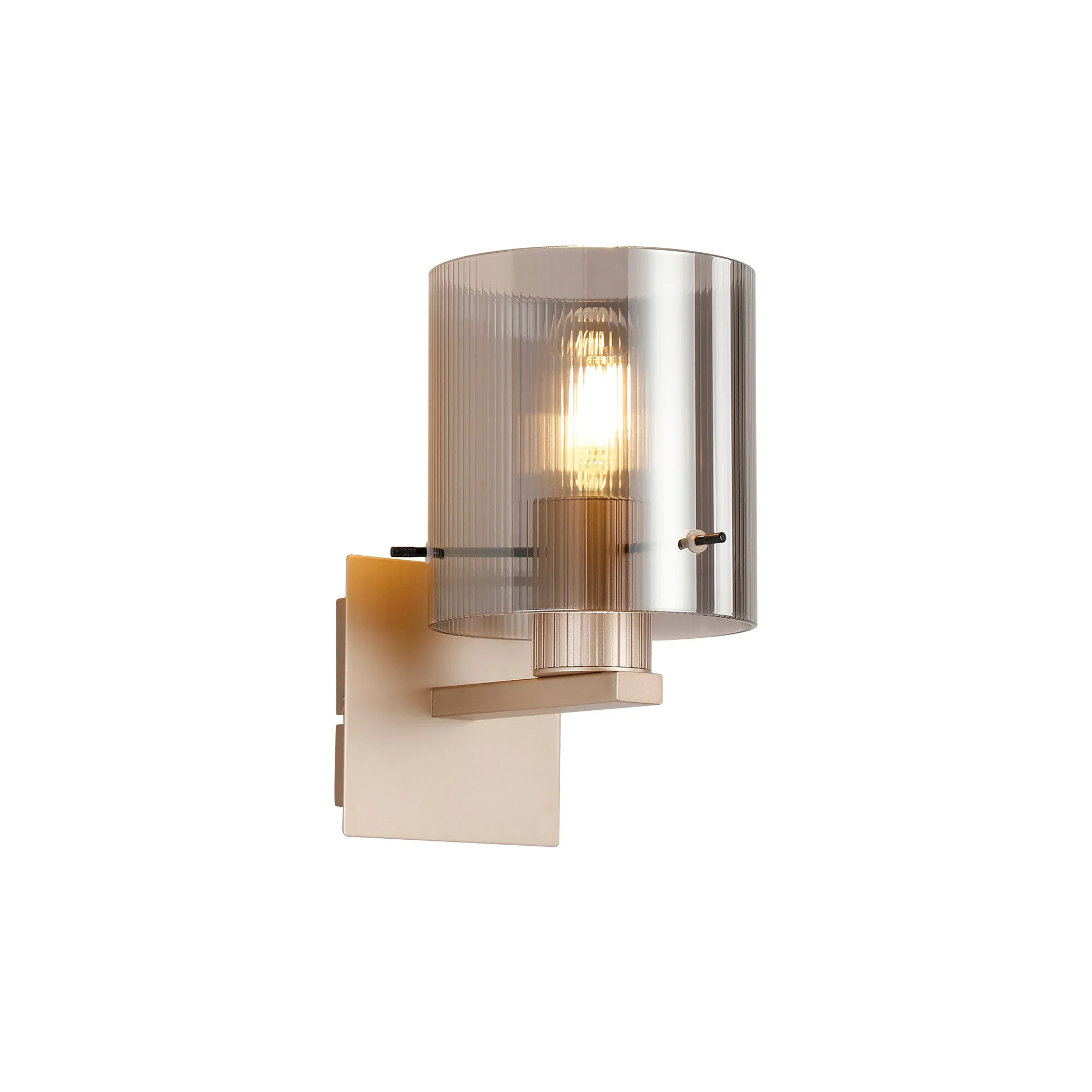 Hailey 1Lt Wall Light Narrow Line Glass - Various Colours - Image 7