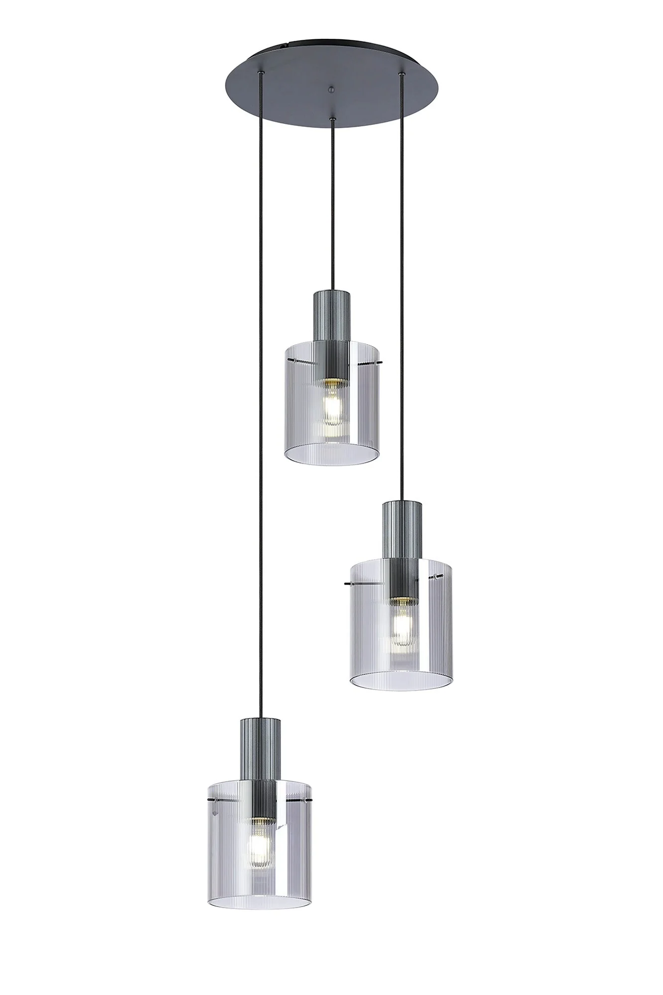 Hailey 3Lt Cluster Narrow Line Glass - Various Colours - Image 4